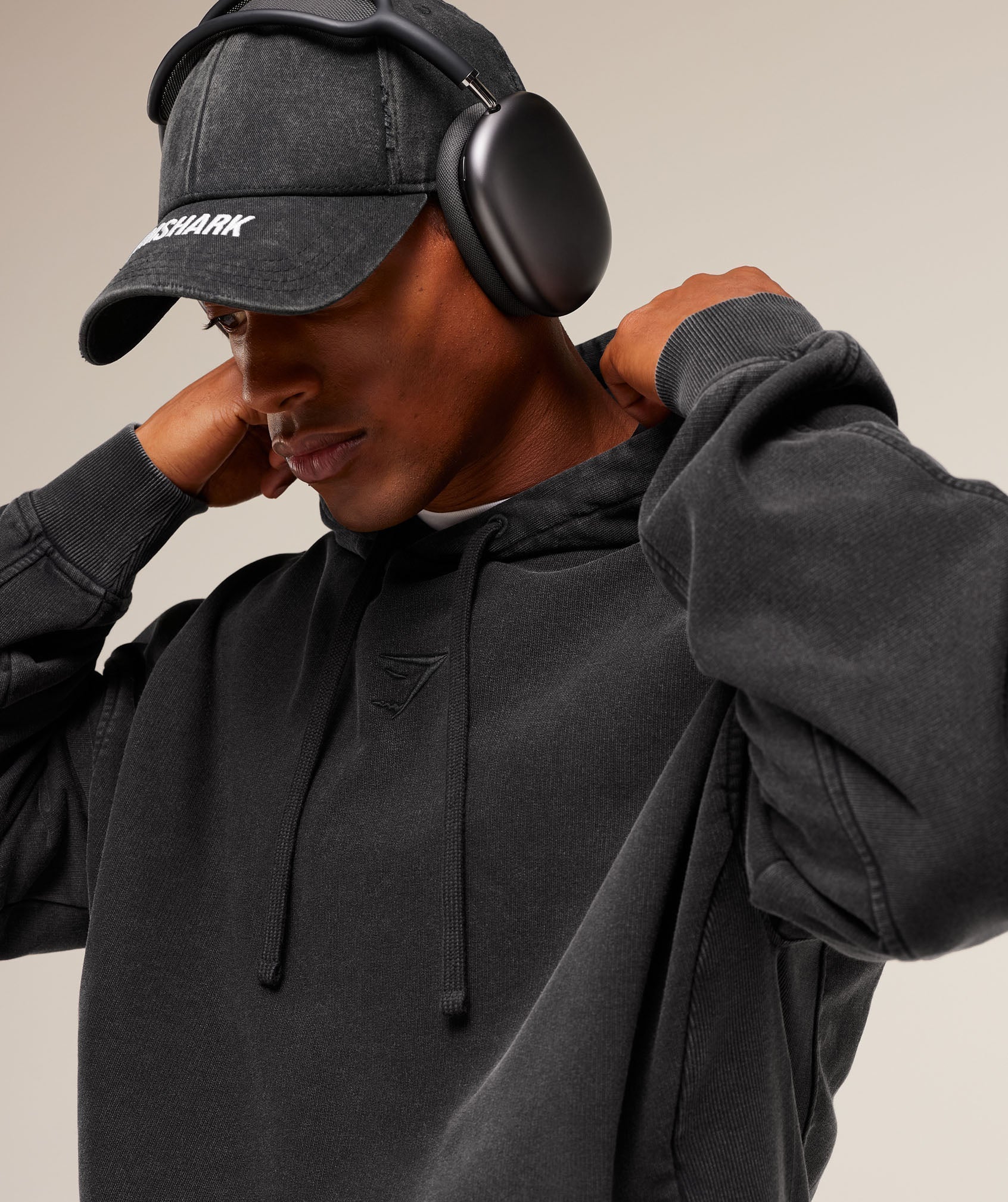 Gymshark Power Washed Hoodie - GS Black