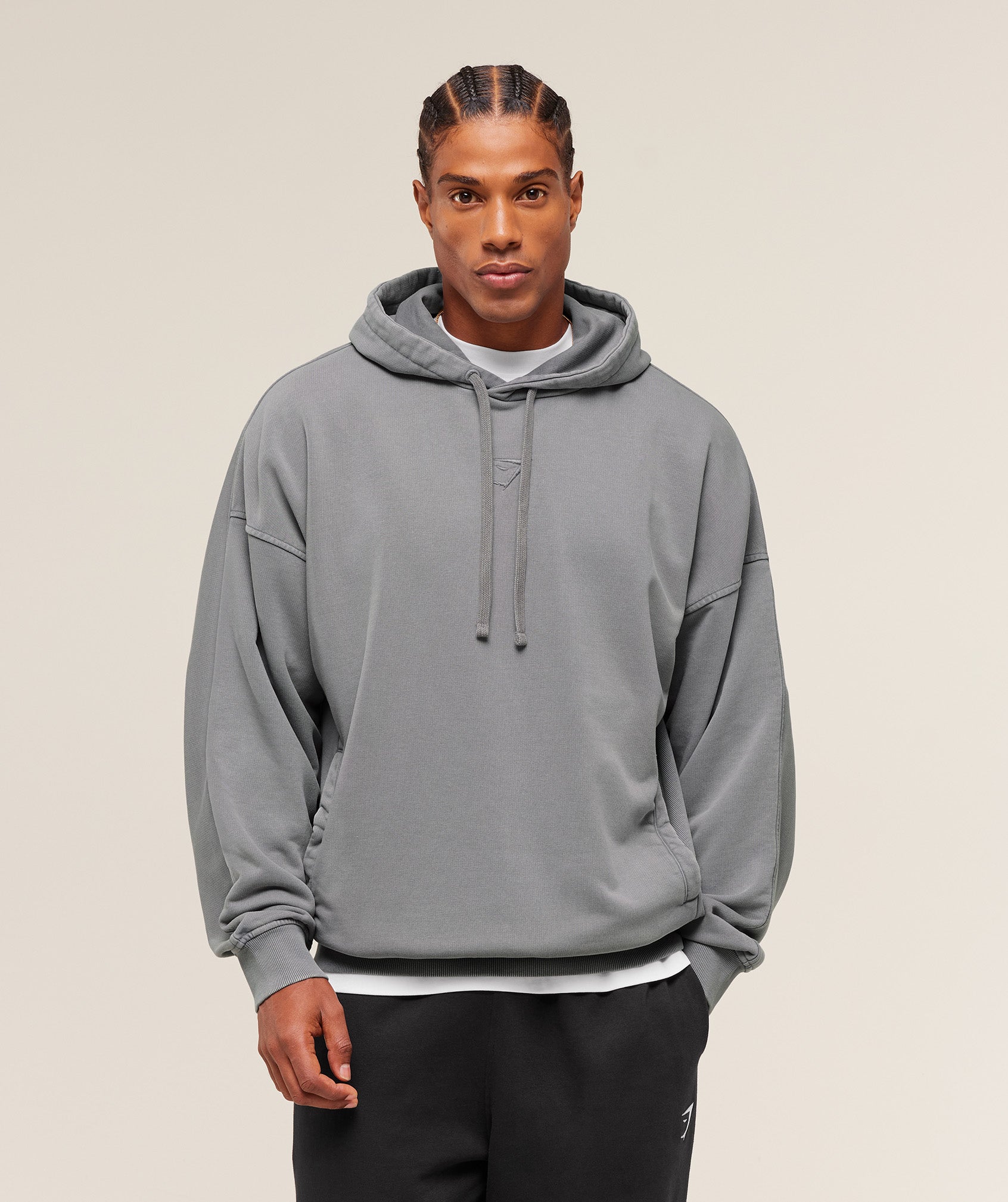 Gymshark Power Washed Hoodie - GS Medium Grey