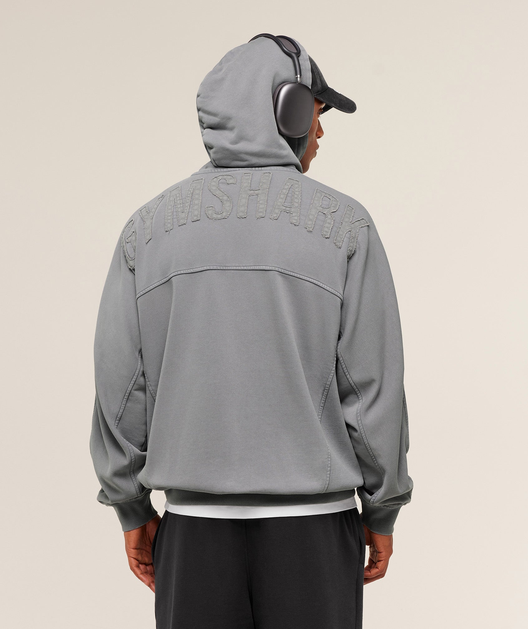 Gymshark Power Washed Hoodie - GS Medium Grey