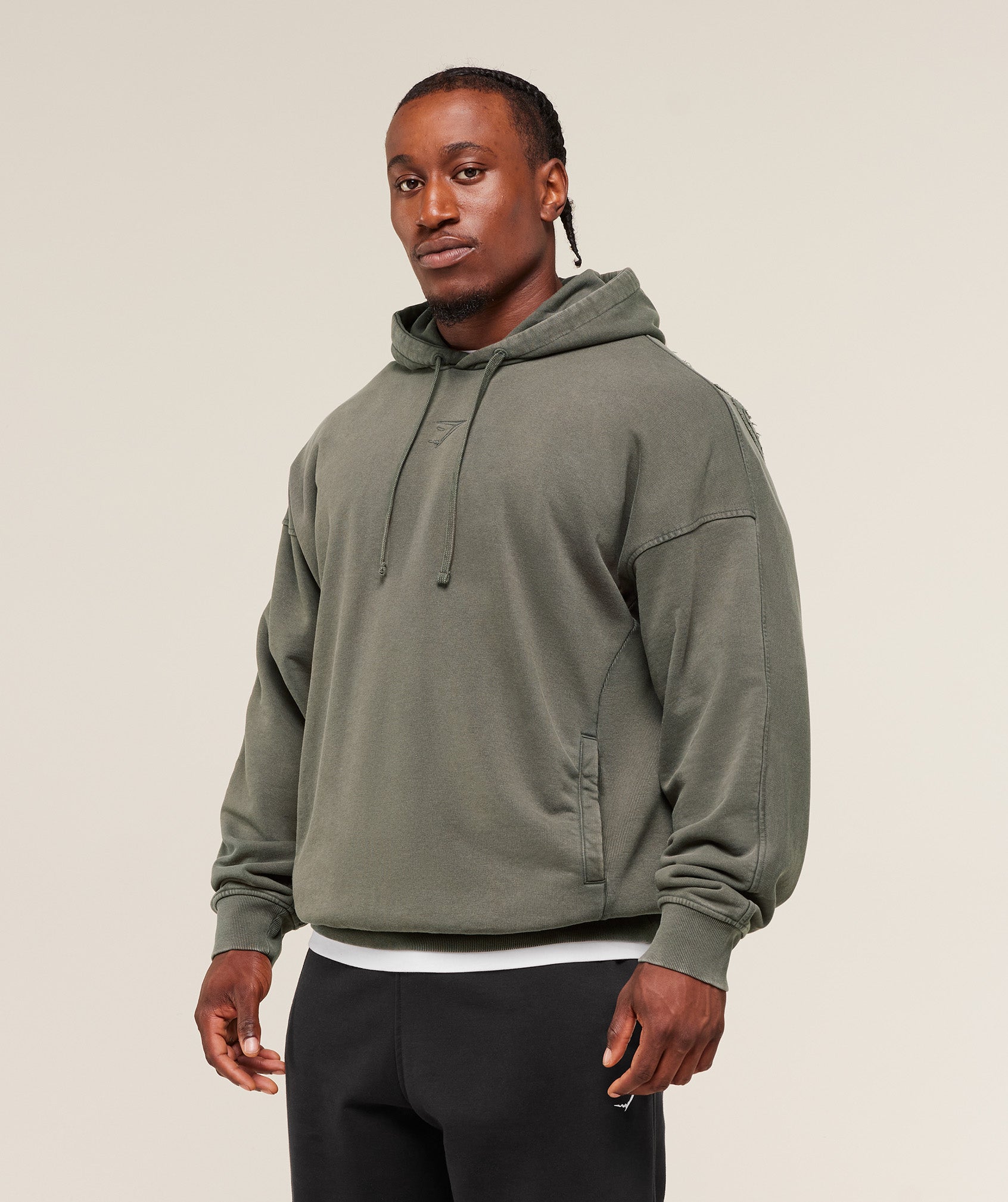Gymshark Power Washed Hoodie - GS Strength Green