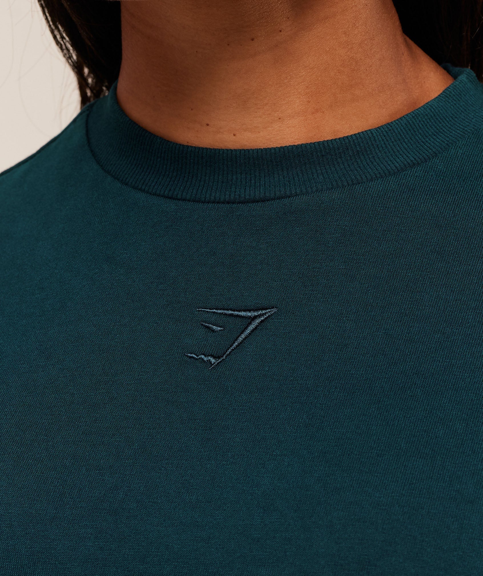 Gymshark Power Washed Oversized T-Shirt - Deep Petrol Blue/Acid Wash Small Ball