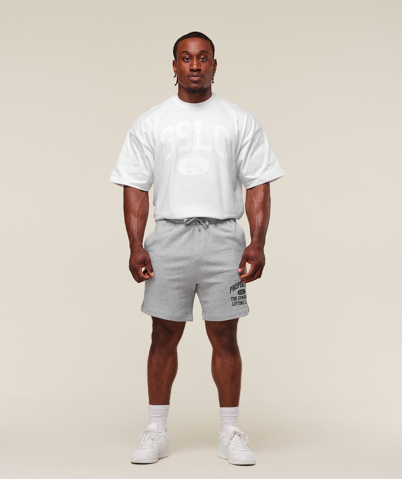 Property Of 7" Shorts - Light Grey Core Marl