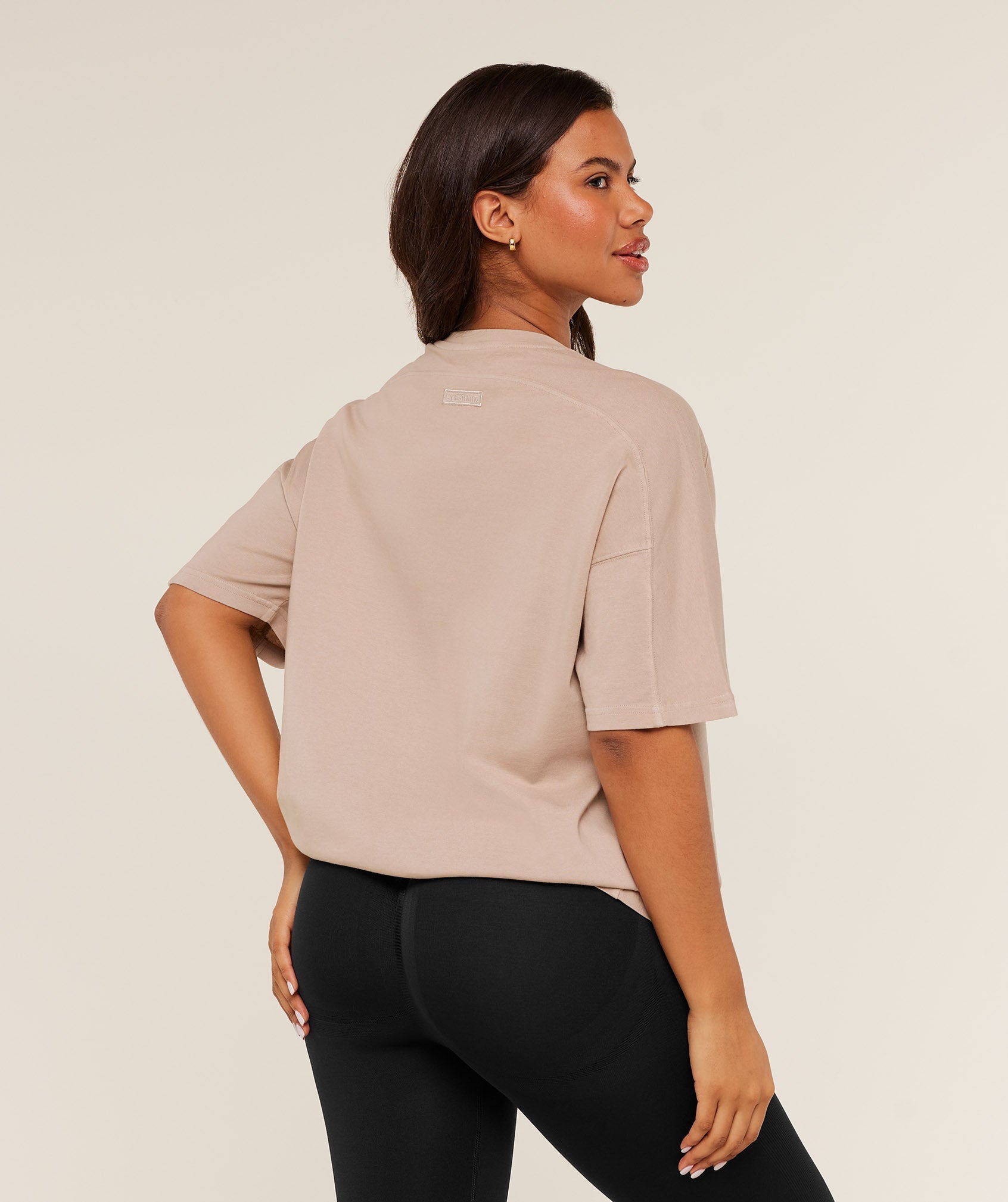 Gymshark Pump Cover Structured Fleece Top - GS Dusk Pink/WASH