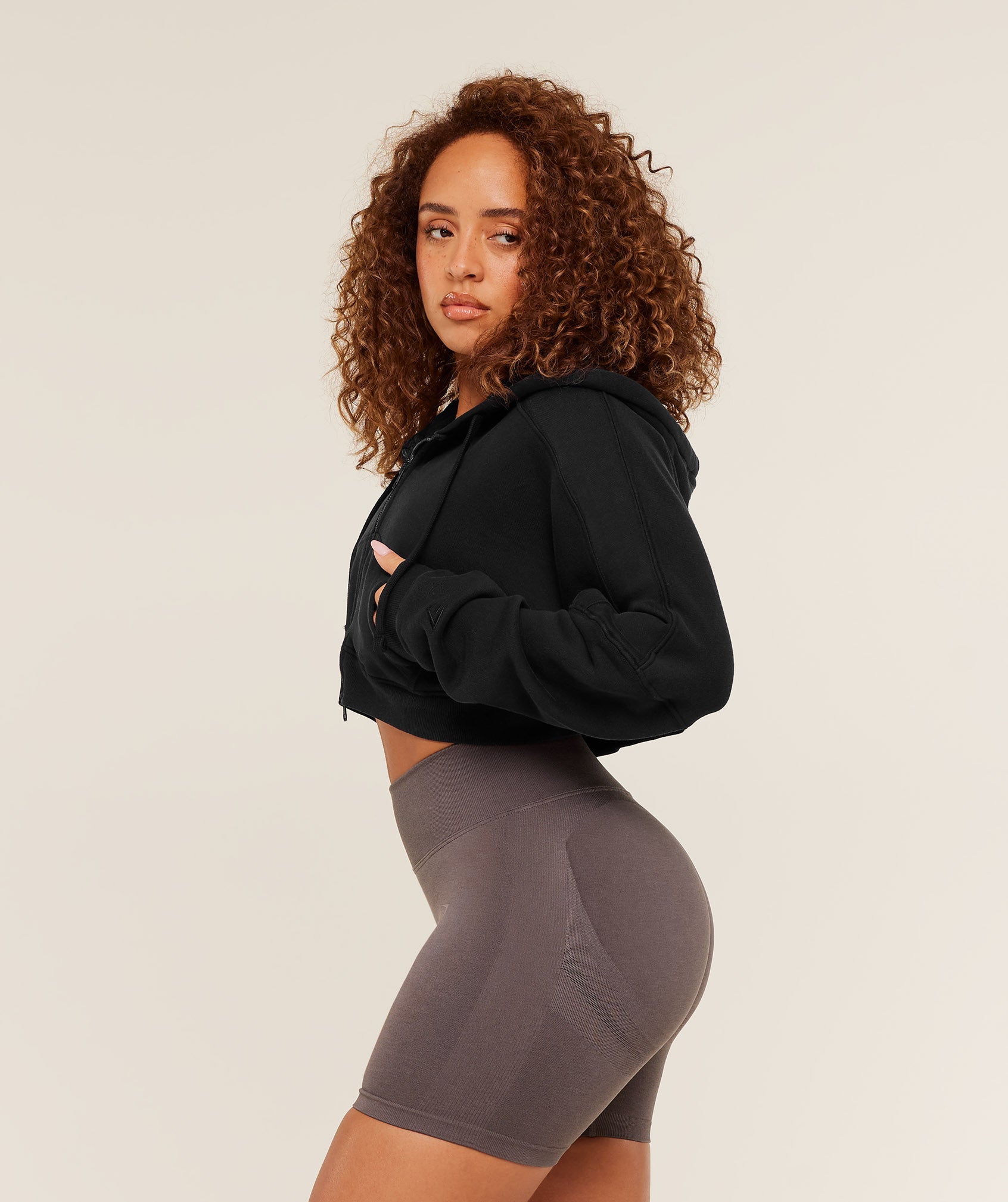 Gymshark Pump Zip Through Hoodie - Black/Wash