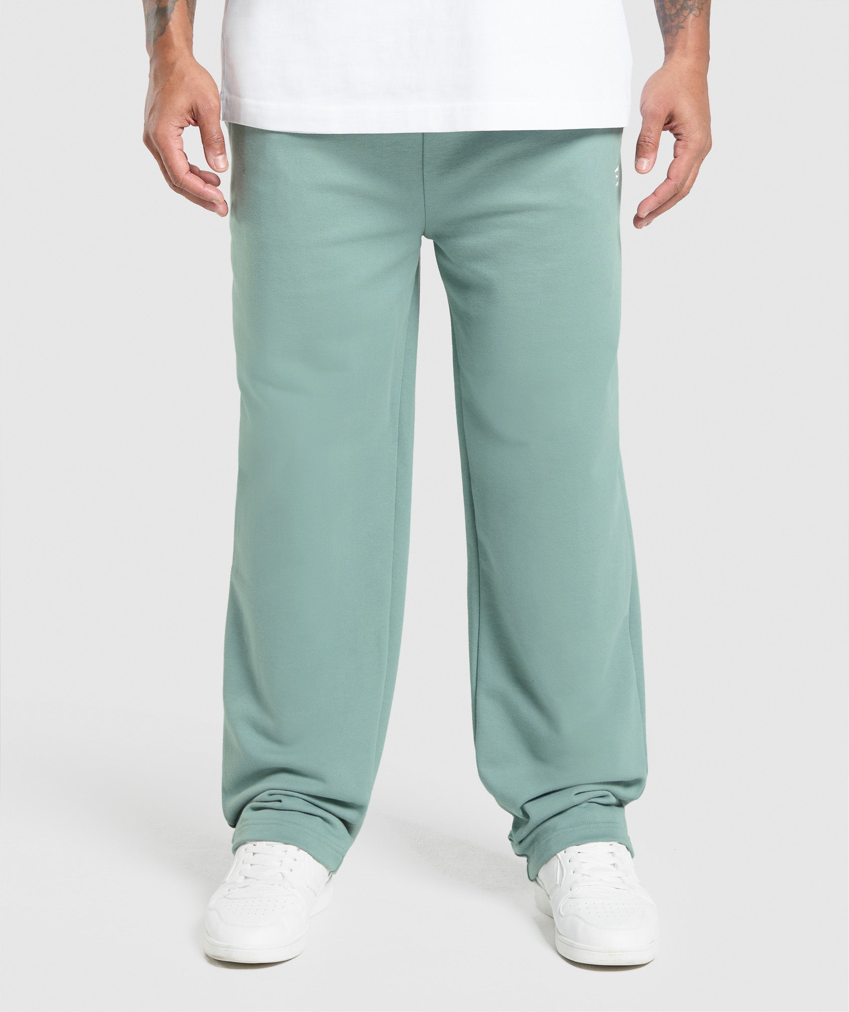 Gymshark Rest Day Essentials Straight Leg Joggers - Celeste Blue