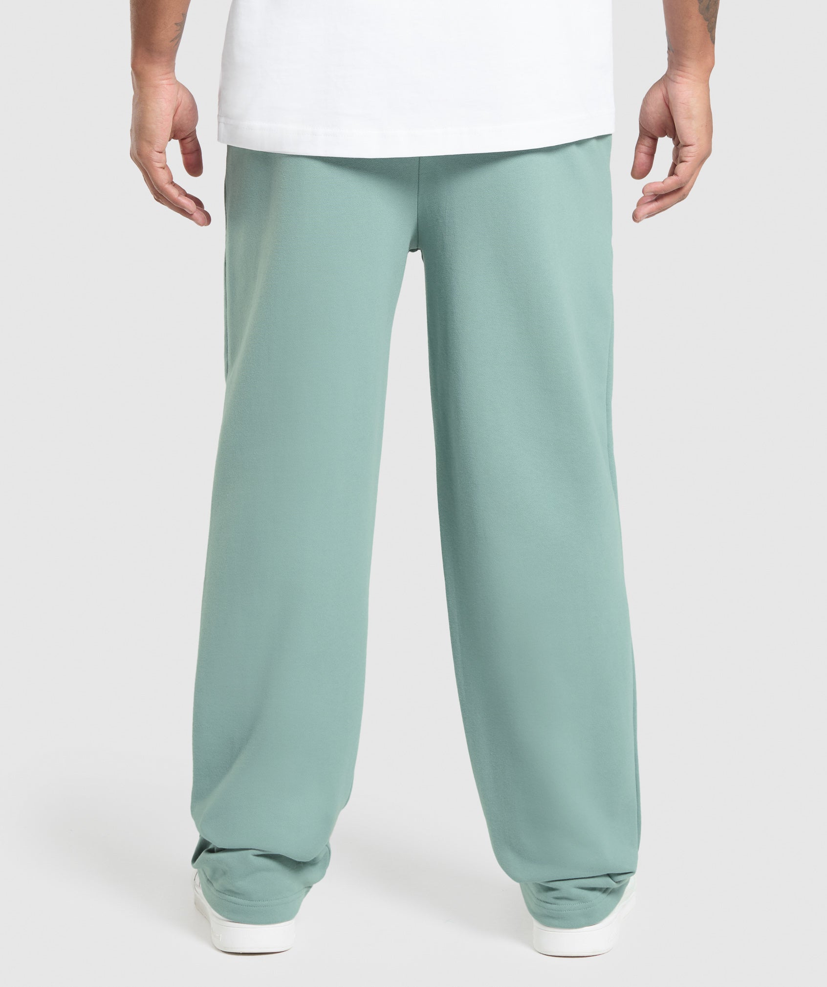 Gymshark Rest Day Essentials Straight Leg Joggers - Celeste Blue