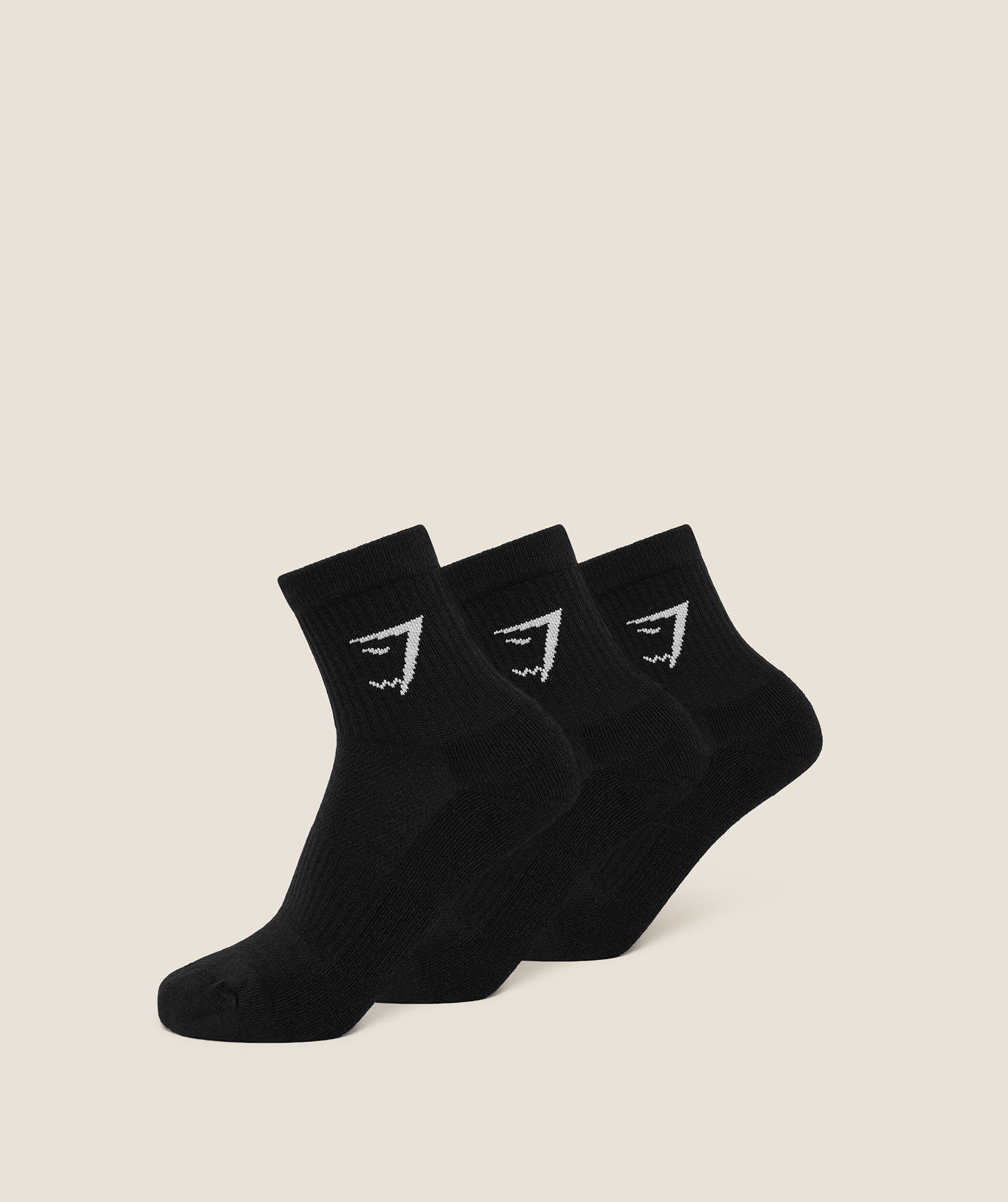 Gymshark Midi Socks 3pk - GS Black