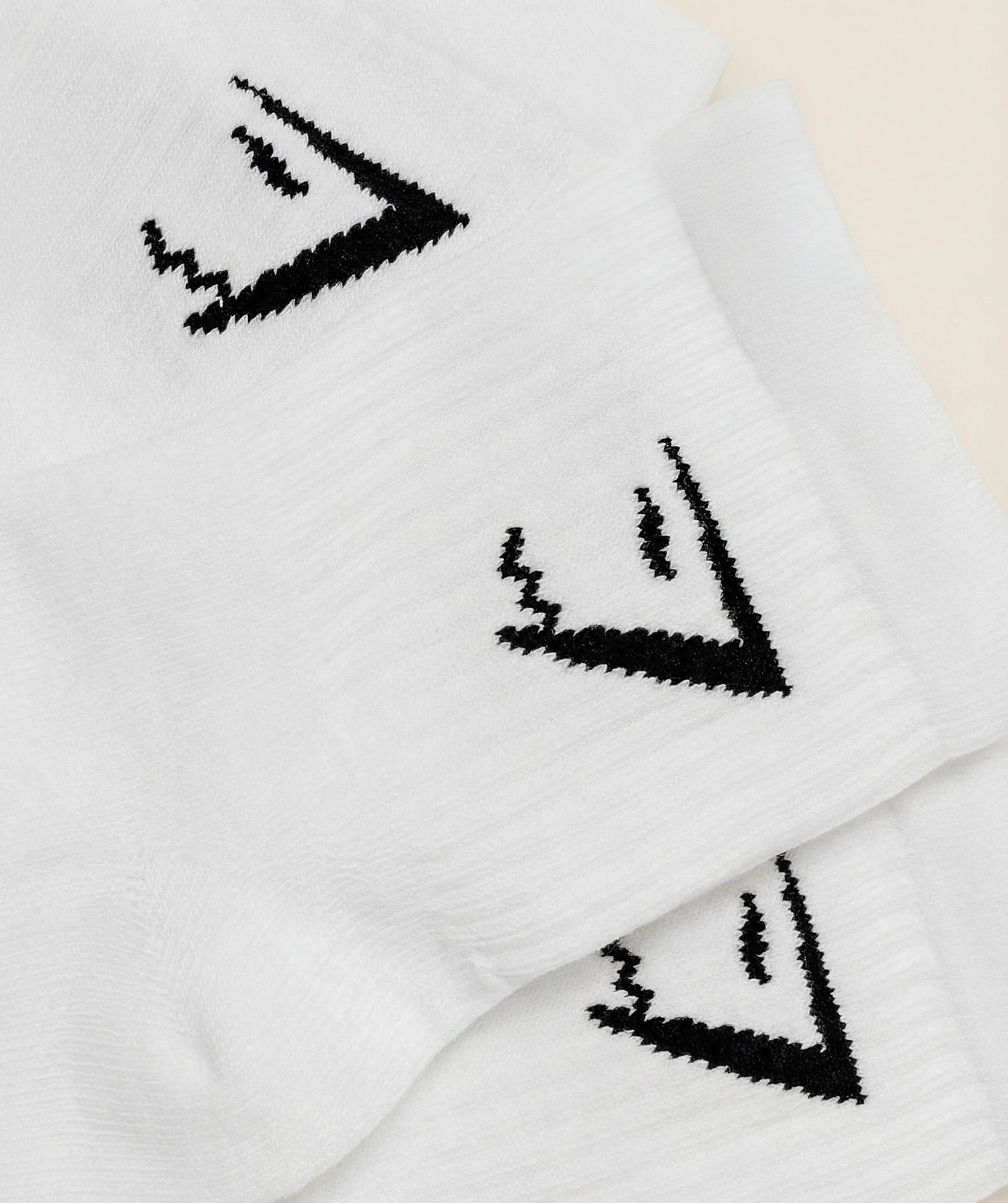 Gymshark Midi Socks 3pk - GS White