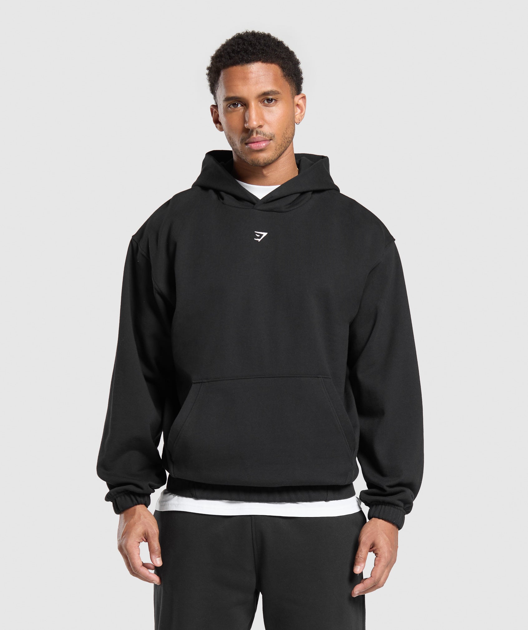 Gymshark Rest Day Essentials Boxy Hoodie - Black