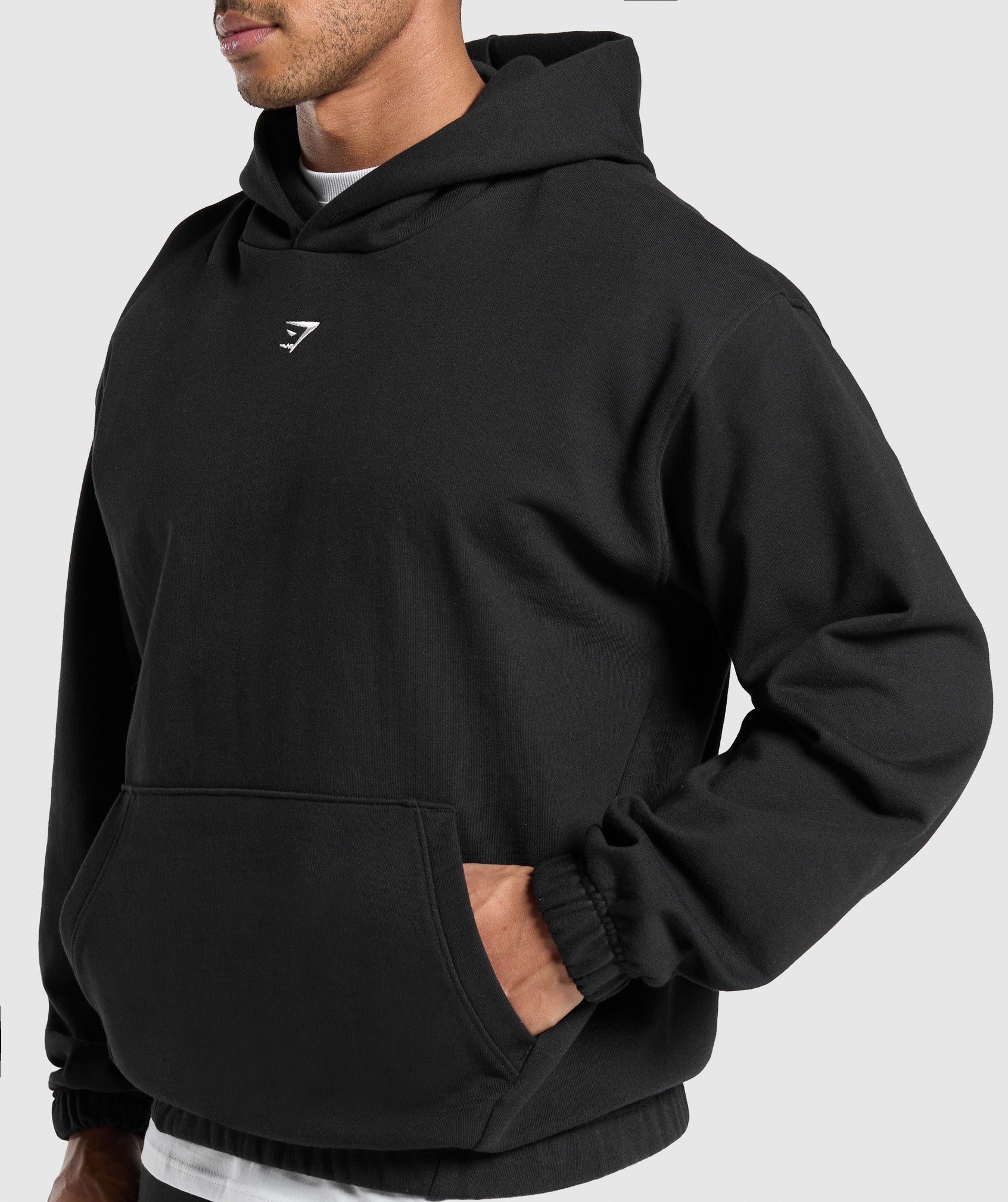 Gymshark Rest Day Essentials Boxy Hoodie - Black