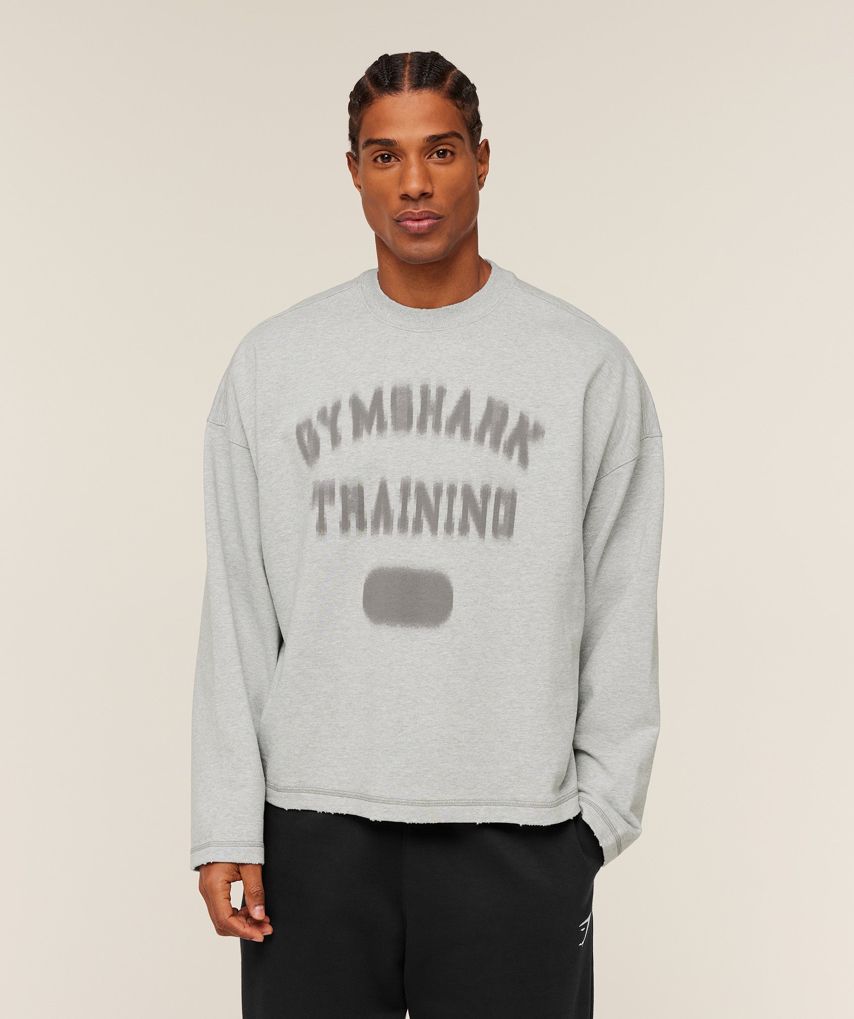 Gymshark Re-Rack Crew Neck Pullover - Bros Soft Grey Marl