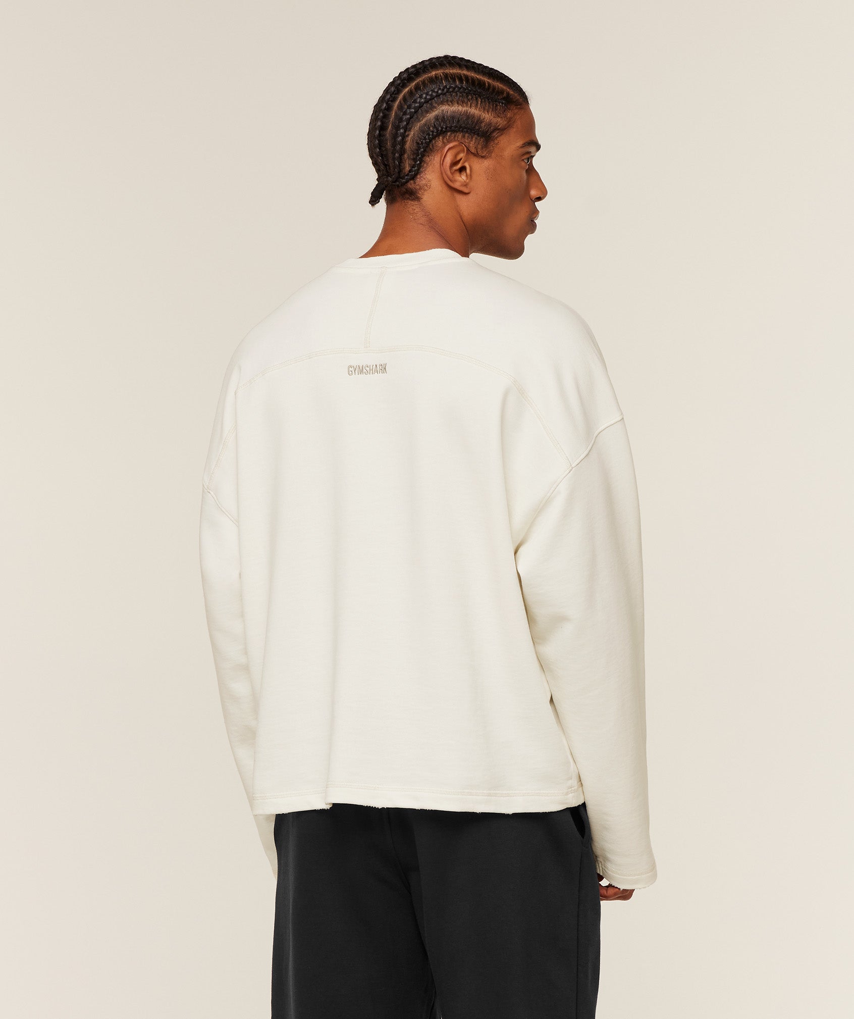 Gymshark Re-Rack Crew Neck Pullover - Soft White