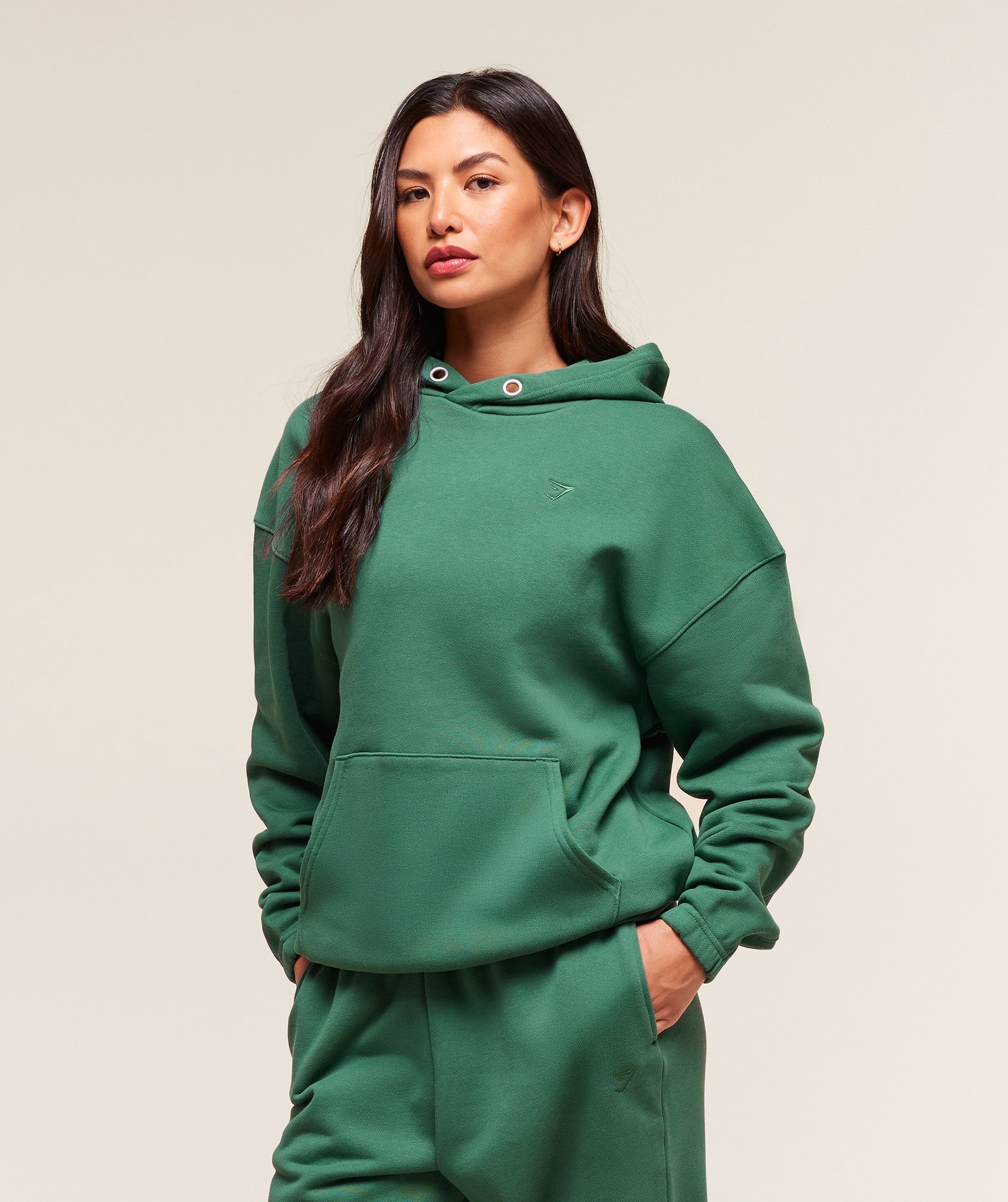 Gymshark Rest Day Sweats 2.0 Oversized Hoodie - Lift Green