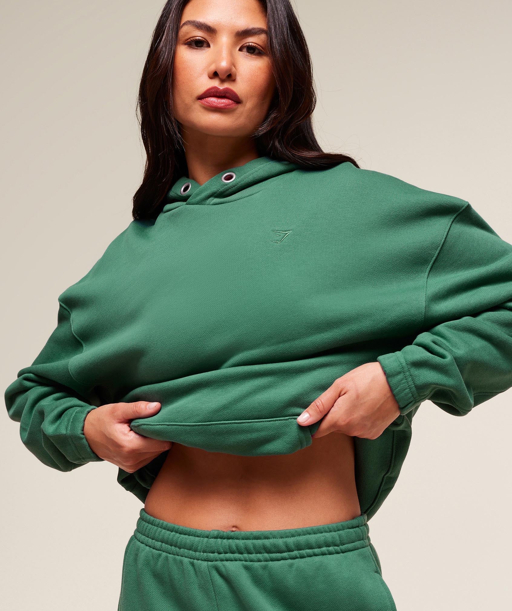 Gymshark Rest Day Sweats 2.0 Oversized Hoodie - Lift Green