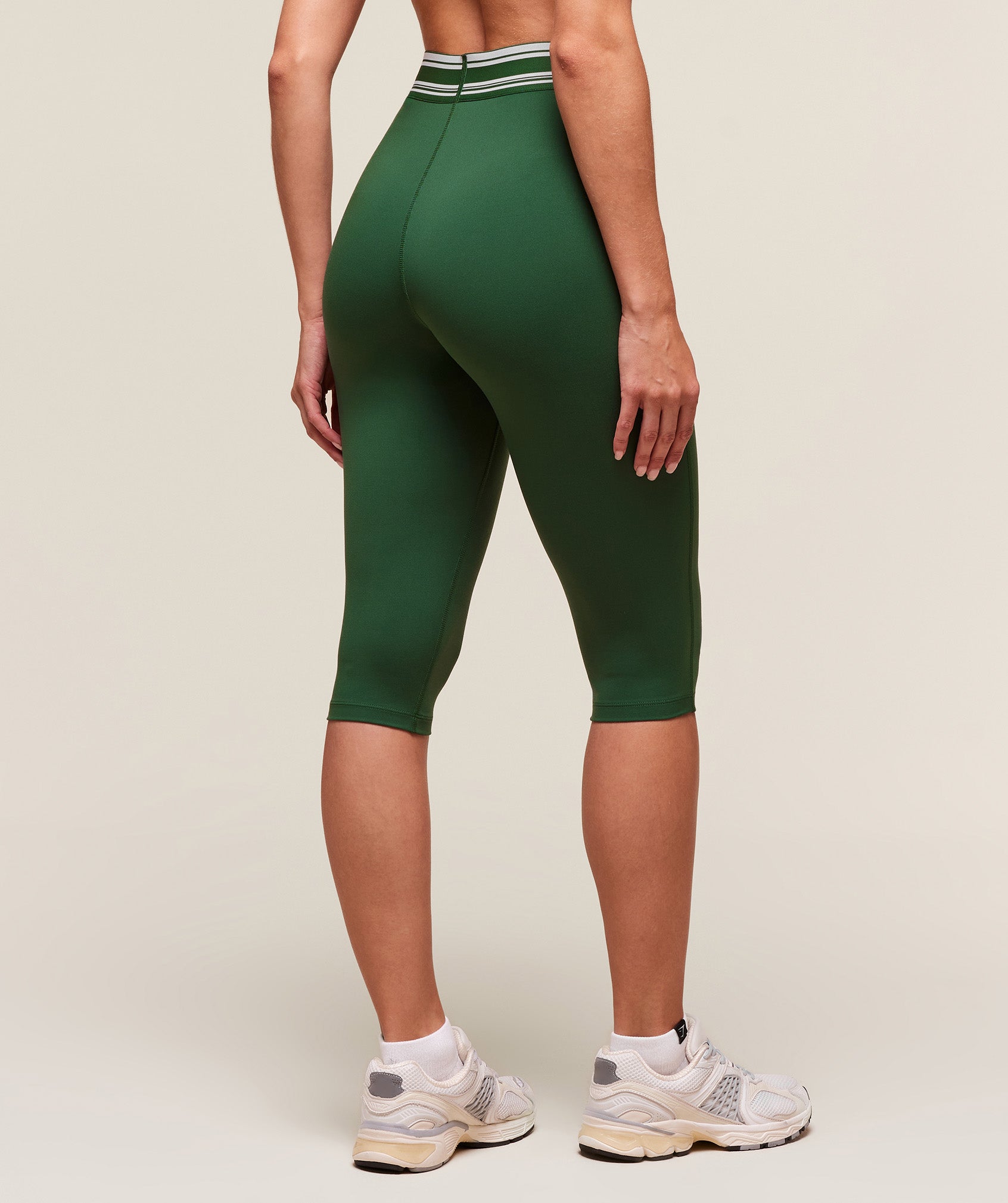 Retro Capri Leggings - Classic Green