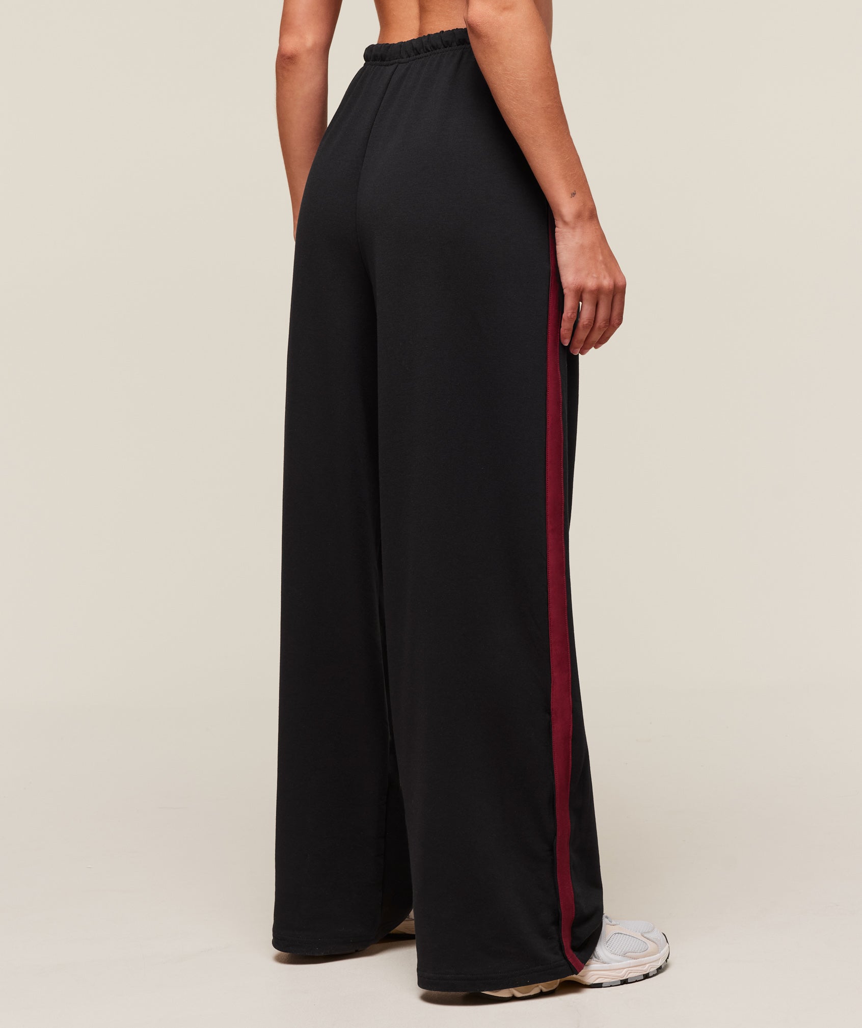 Retro Stripe Snap Pant - Black/Sets Red