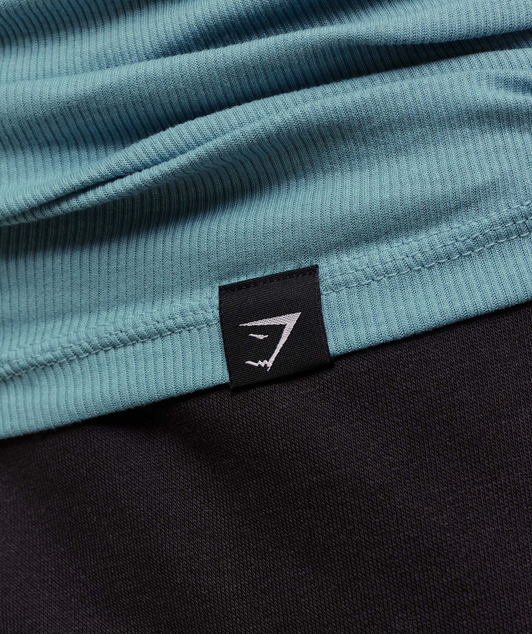 Gymshark Ribbed Tank 1PK - Bench Blue/White