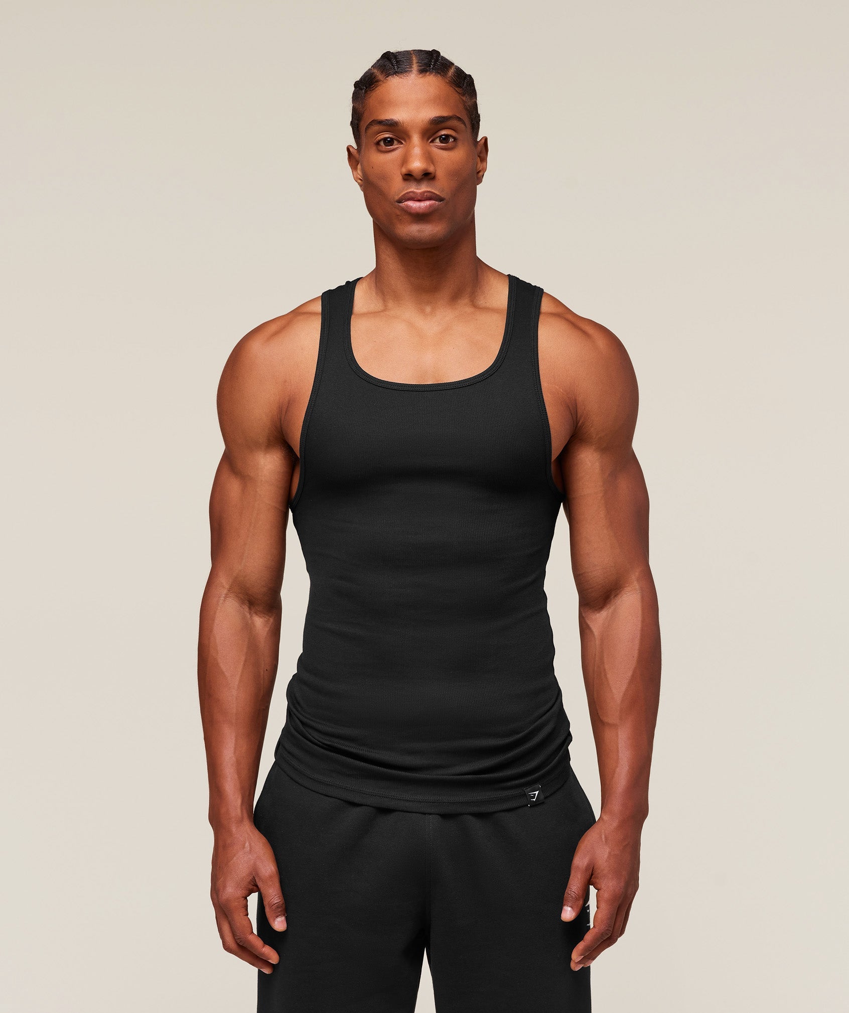 Gymshark Ribbed Tank 3 Pack - Black