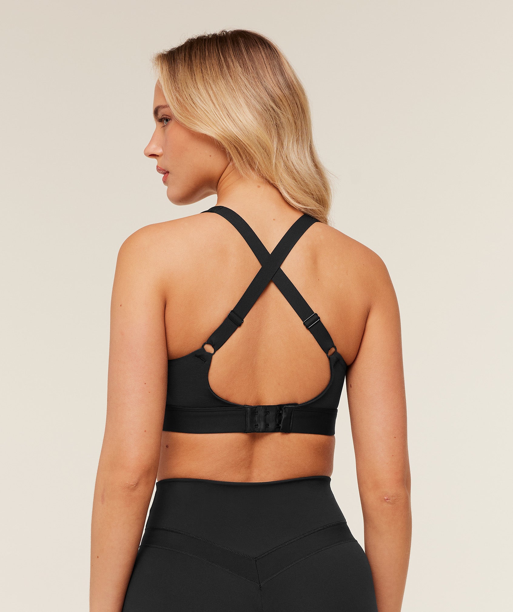 Gymshark High Support Ruched Sports Bra - GS Black