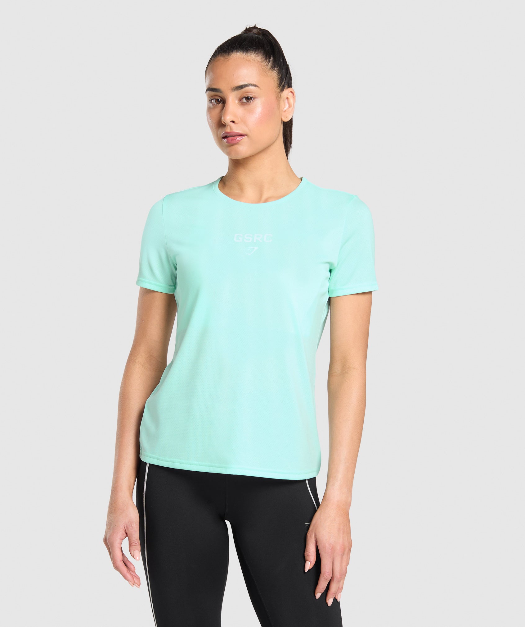 Gymshark Run Club Graphic T-Shirt - Pop Turquoise