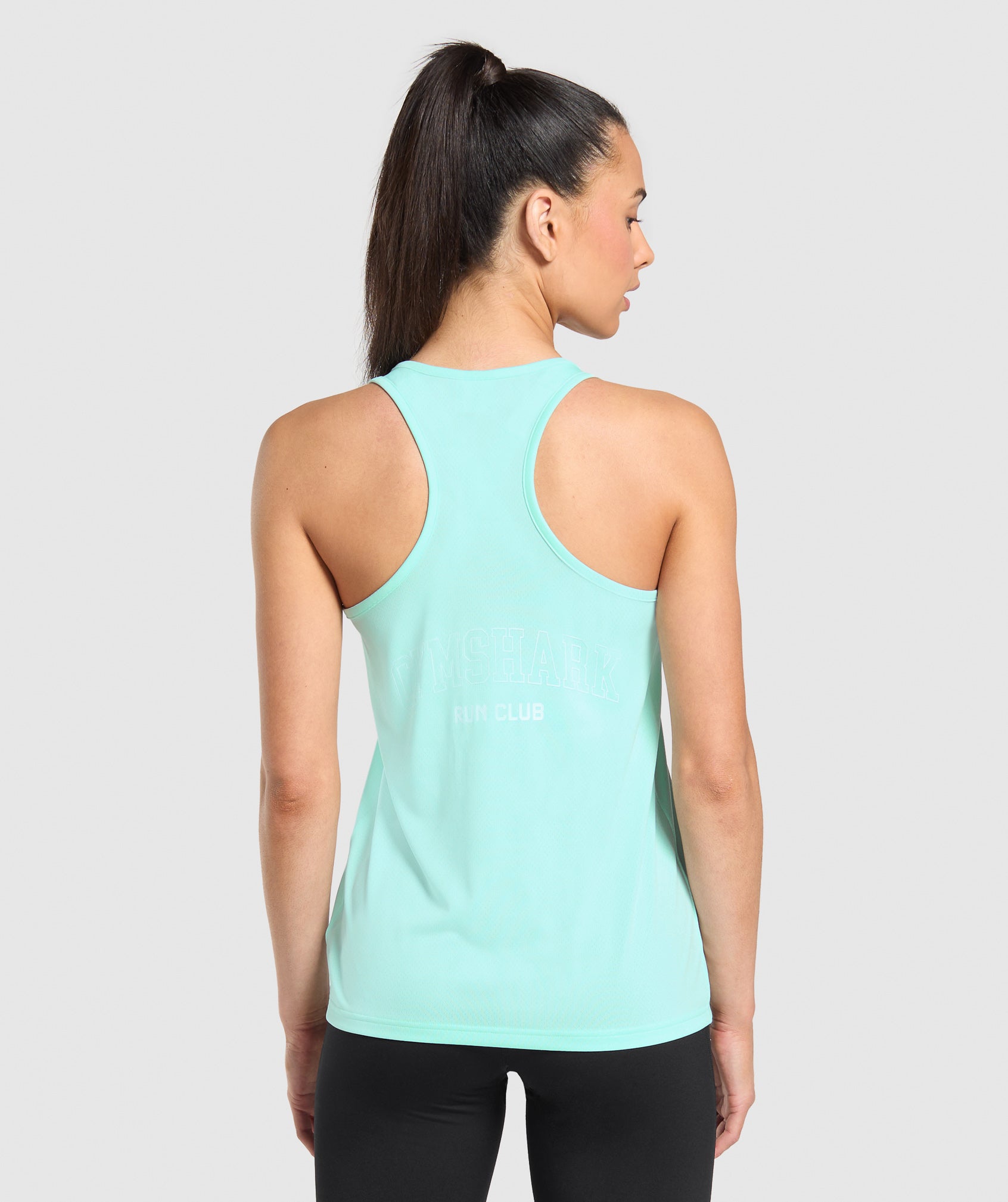 Gymshark Run Club Graphic Tank - Pop Turquoise