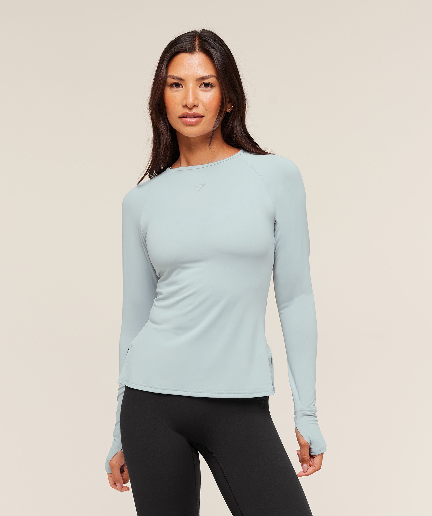 Gymshark Running Sleeve Top - Smoke Blue