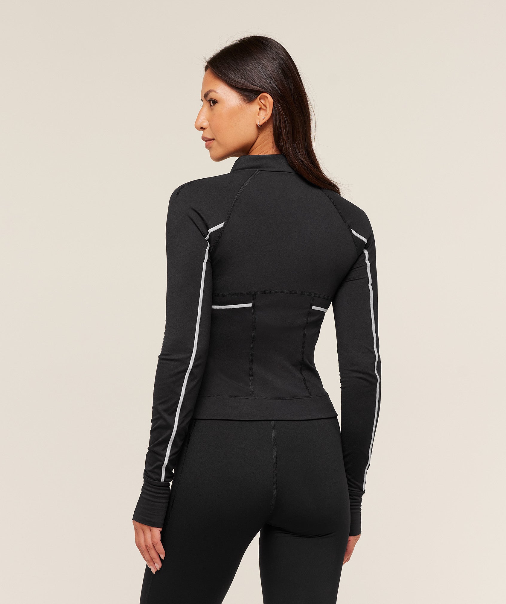 Gymshark Running Warmth Zip Up Jacket - Black