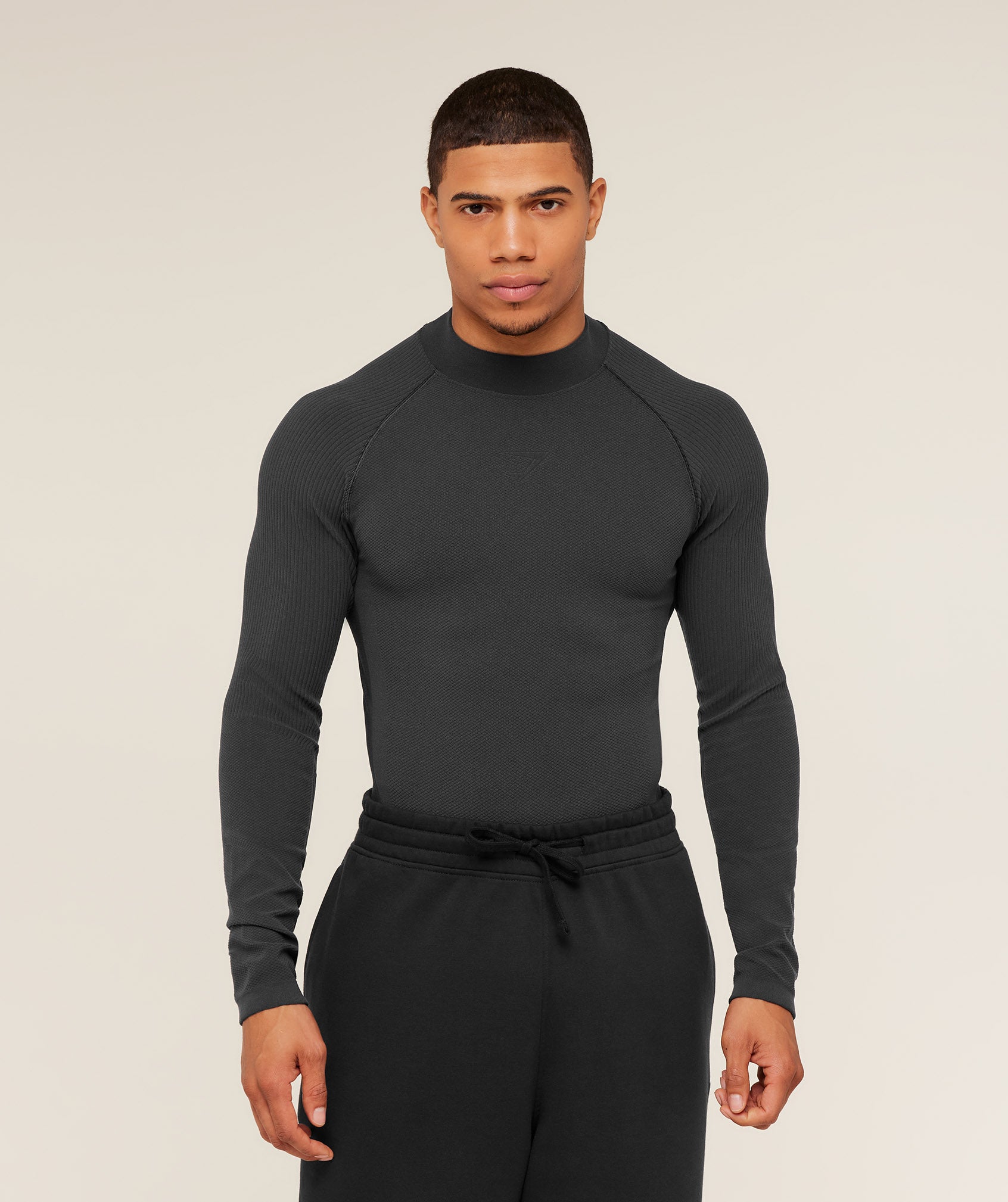 Gymshark Physique Long Sleeve T-Shirt - GS Onyx Grey/GS Black