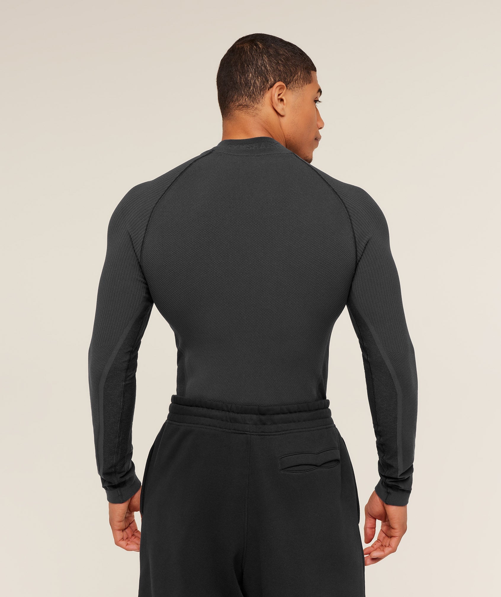 Gymshark Physique Long Sleeve T-Shirt - GS Onyx Grey/GS Black