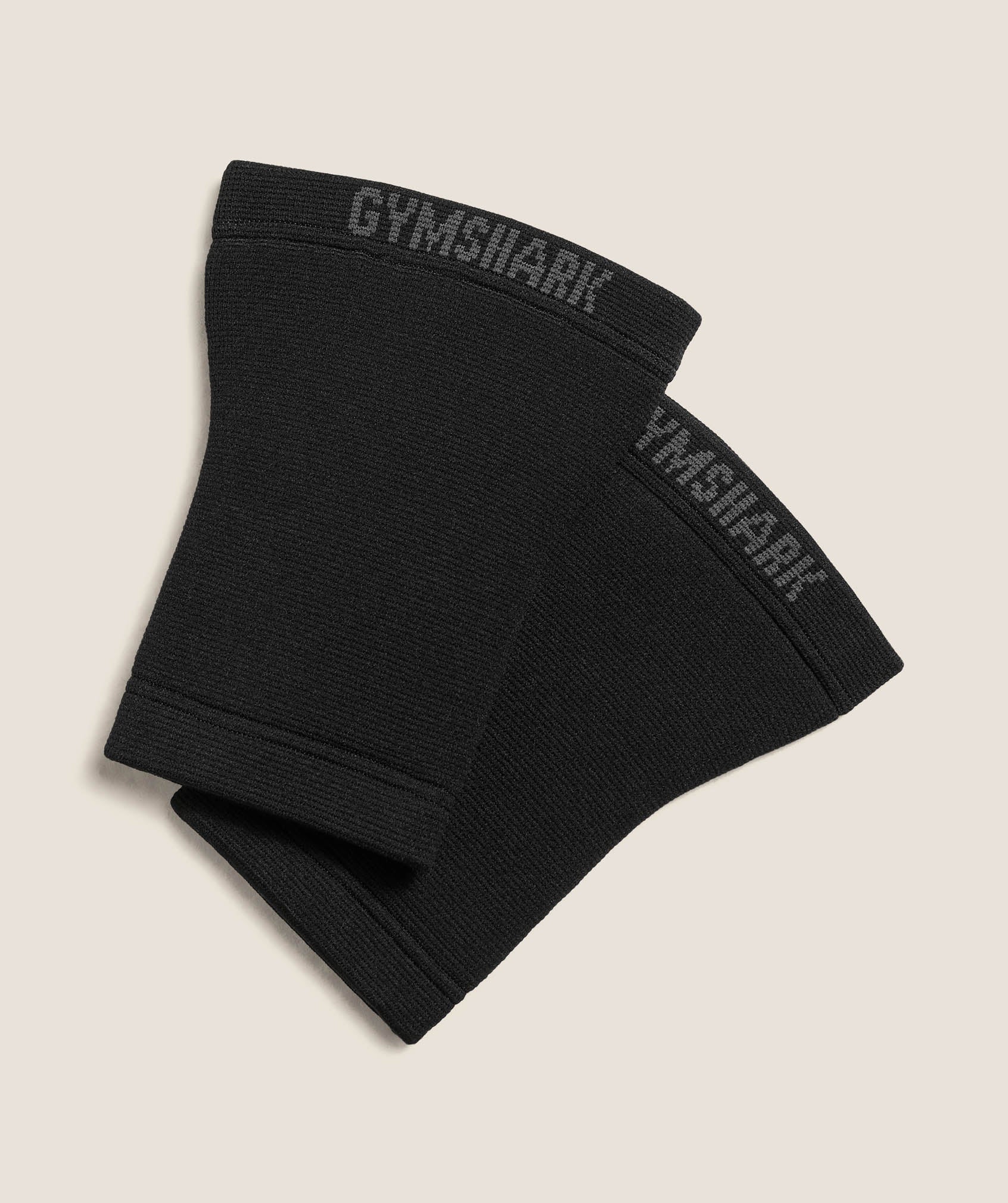 Gymshark Onyx Seamless Knee Sleeves - Black/Pitch Grey