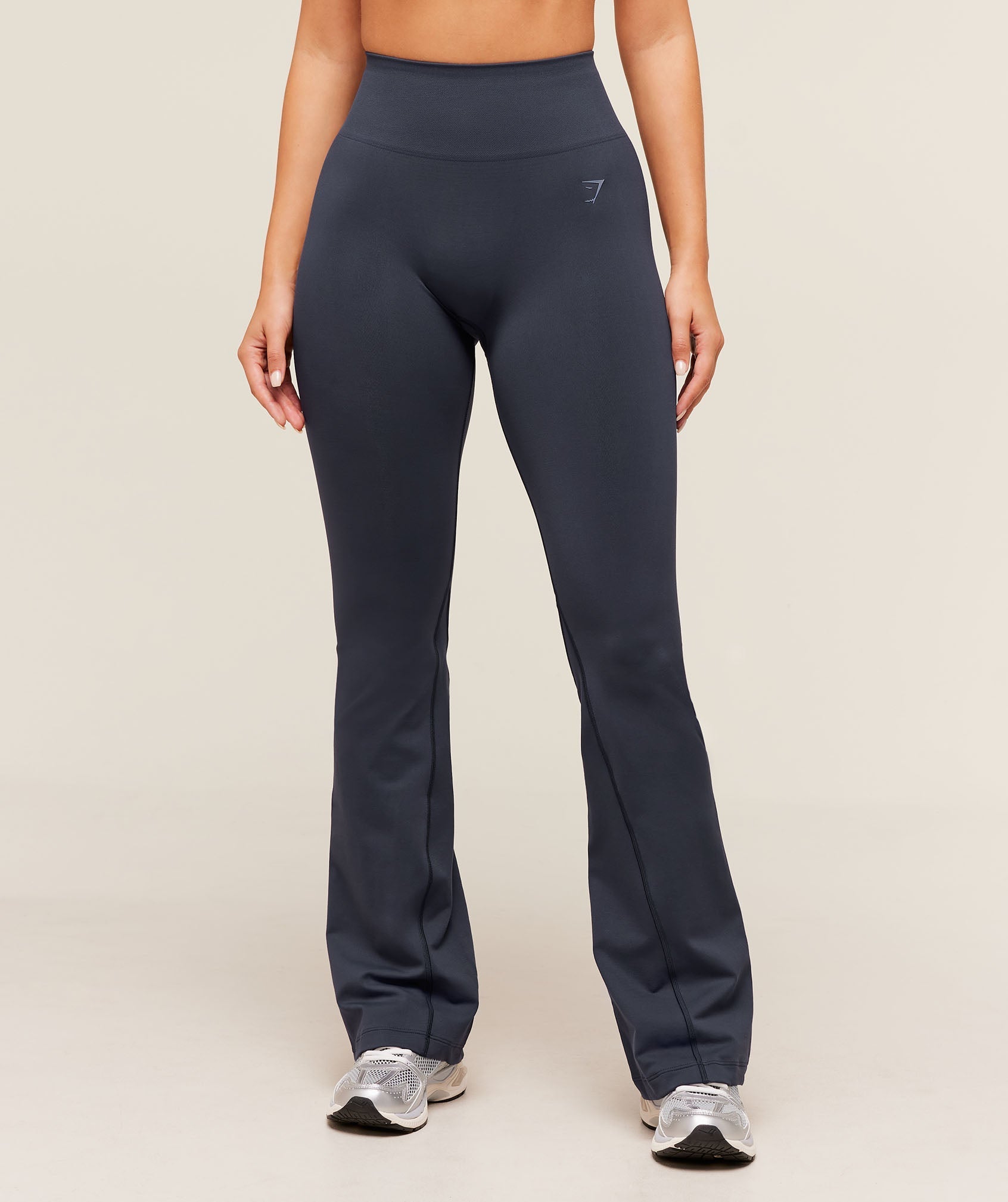 Gymshark Soft Sculpt Flared Leggings - Heavy Blue