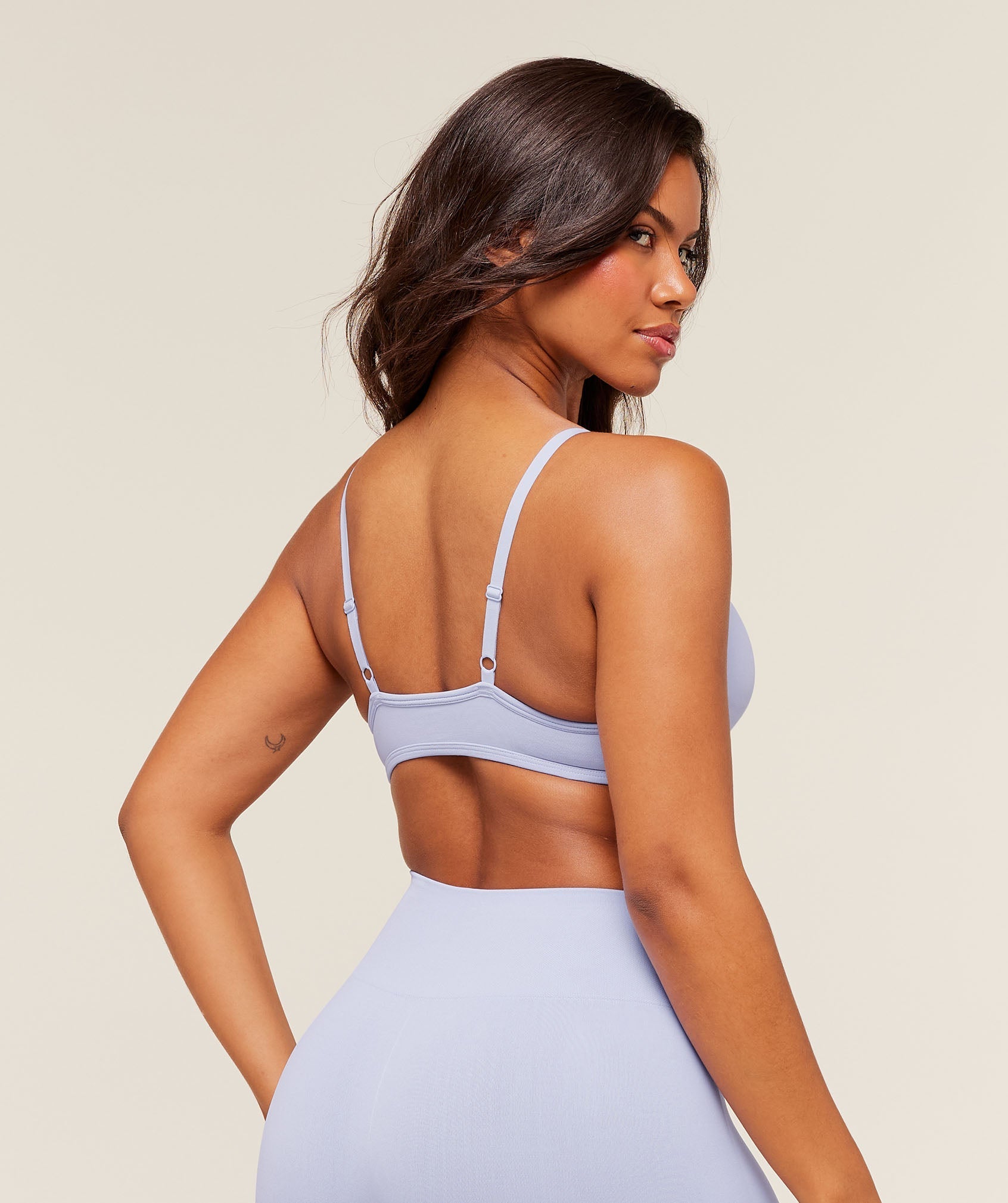 Gymshark Soft Sculpt V-neck Sports Bra - Peri Blue