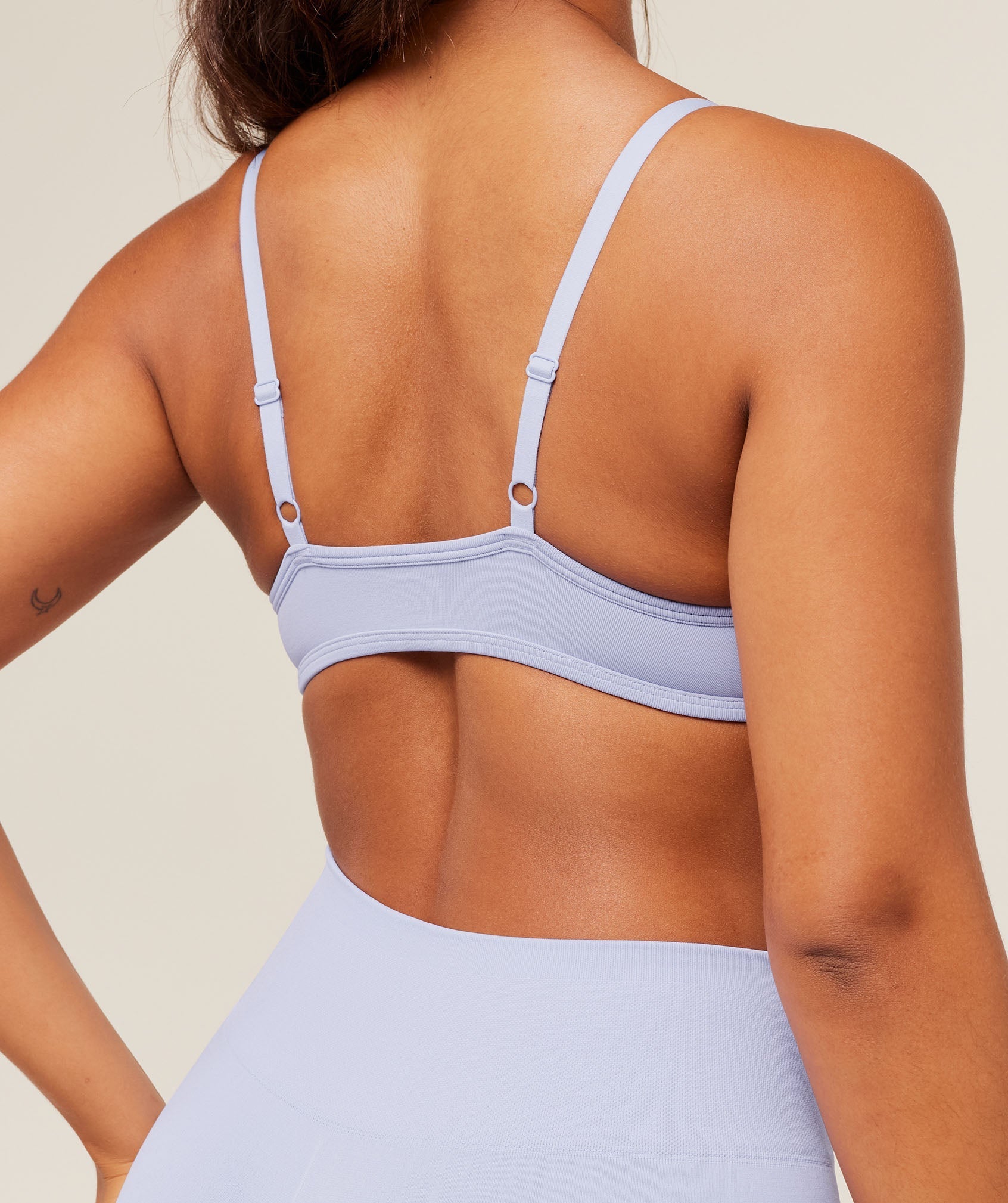 Gymshark Soft Sculpt V-neck Sports Bra - Peri Blue