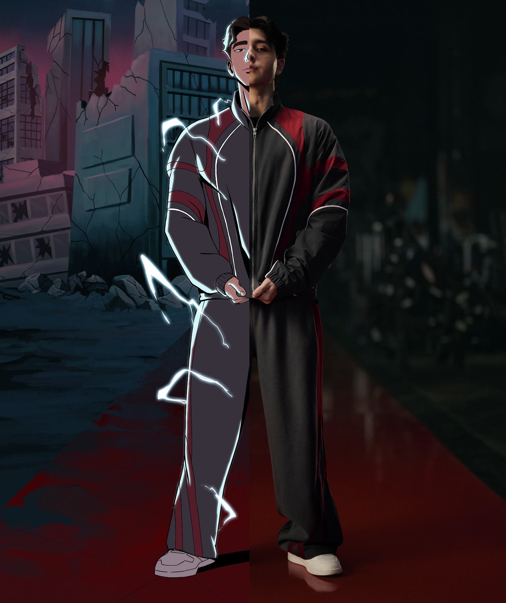 Gymshark x Carlos Belcast Track Pant - Onyx Grey