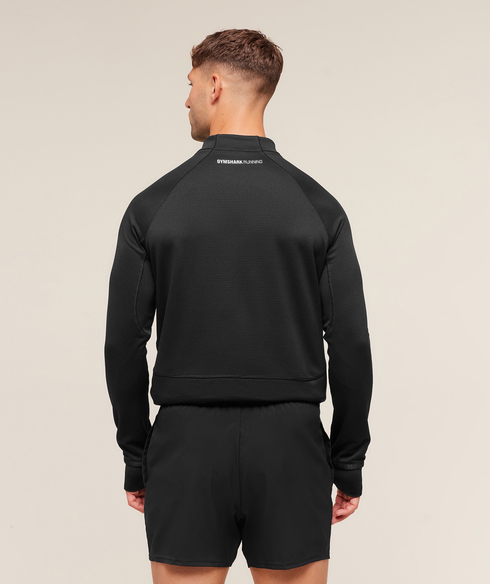 Gymshark Running 1/4 Zip - Black