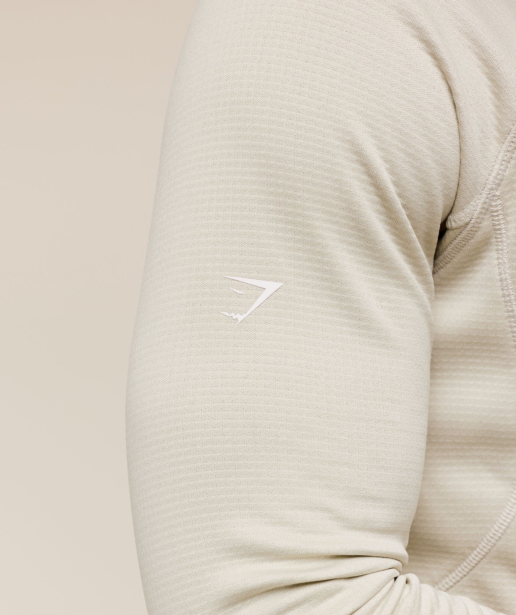 Gymshark Running 1/4 Zip - Pebble Grey