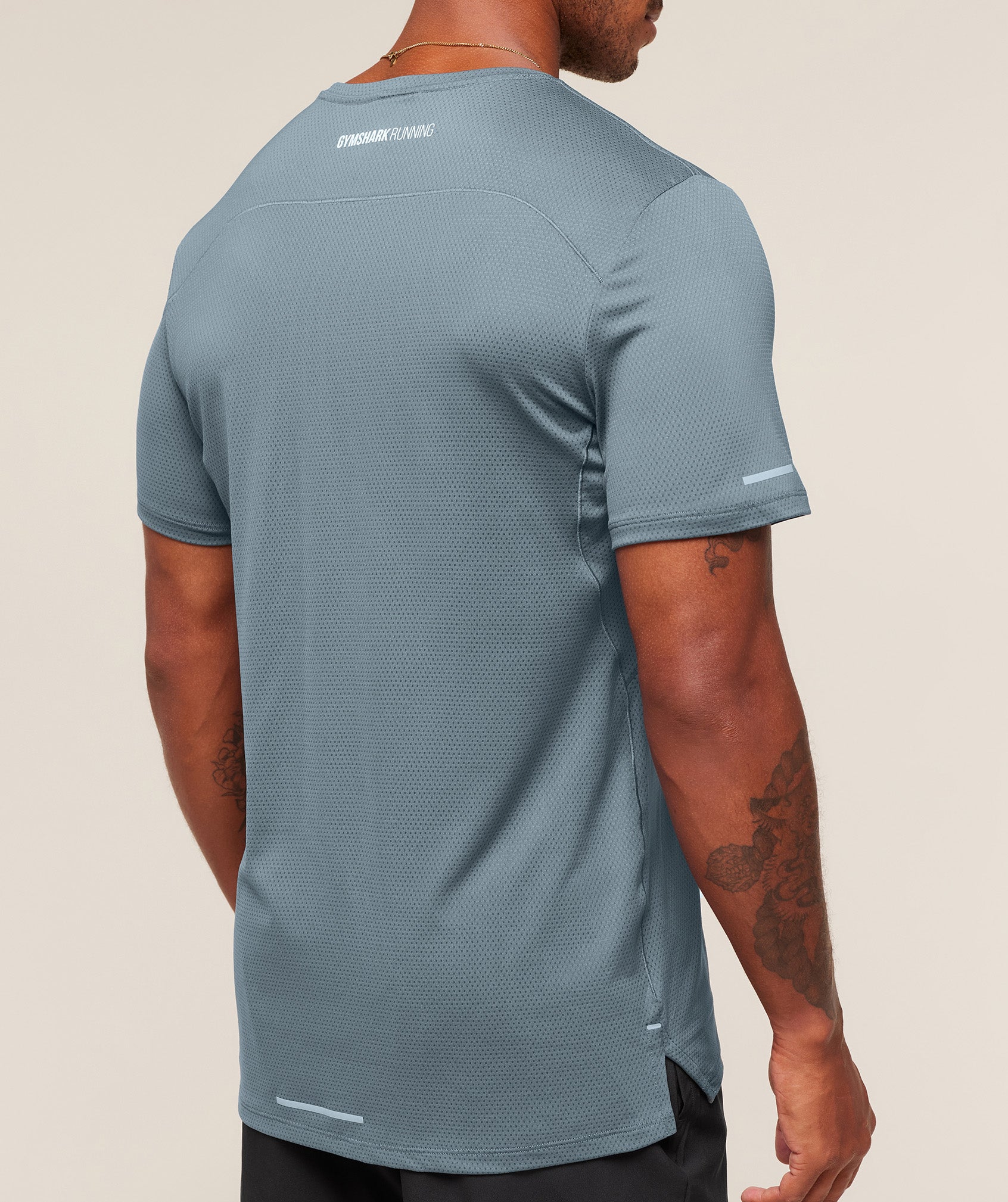 Gymshark Running T-Shirt - Iron Blue