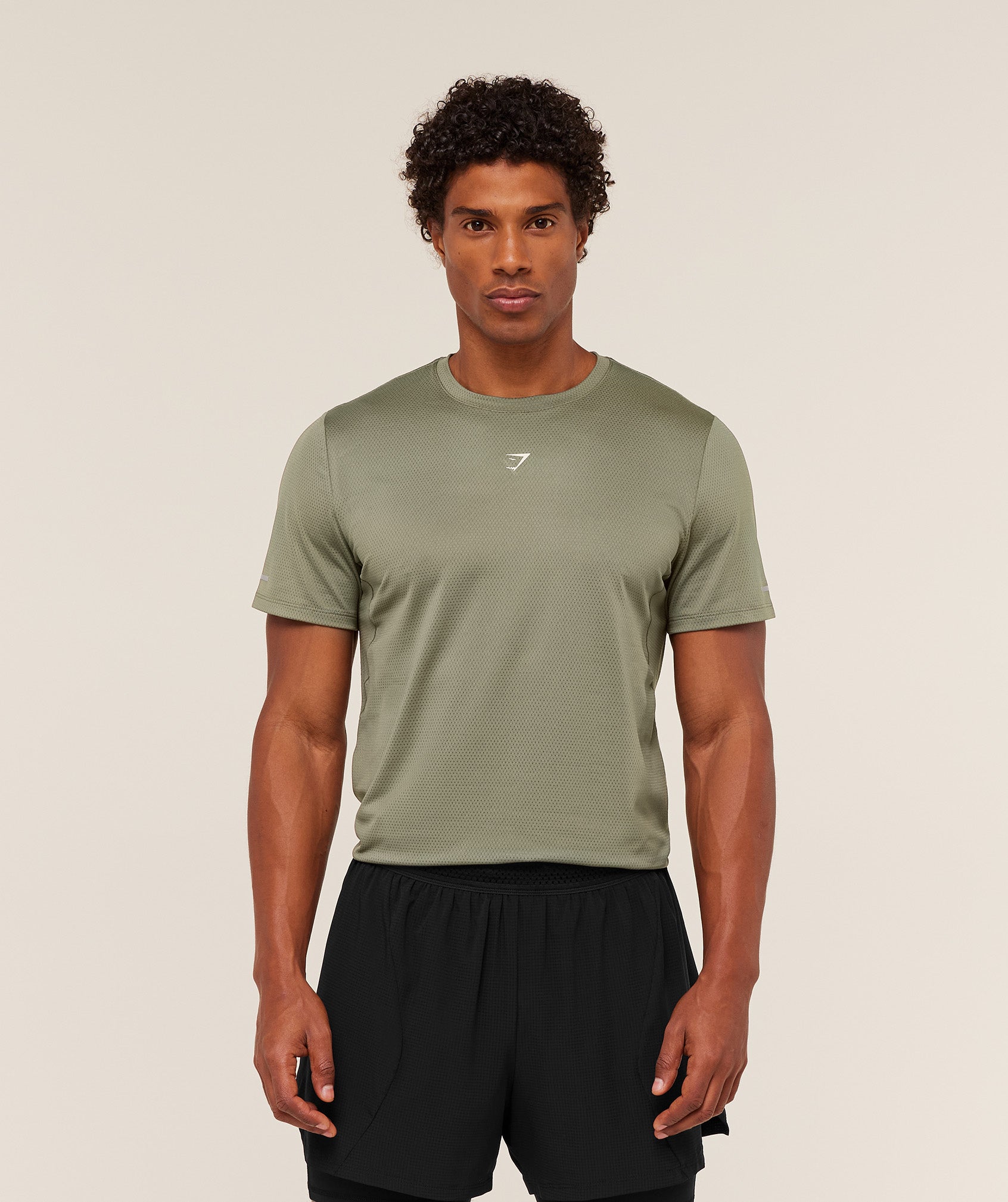 Gymshark Running T-Shirt - Base Green