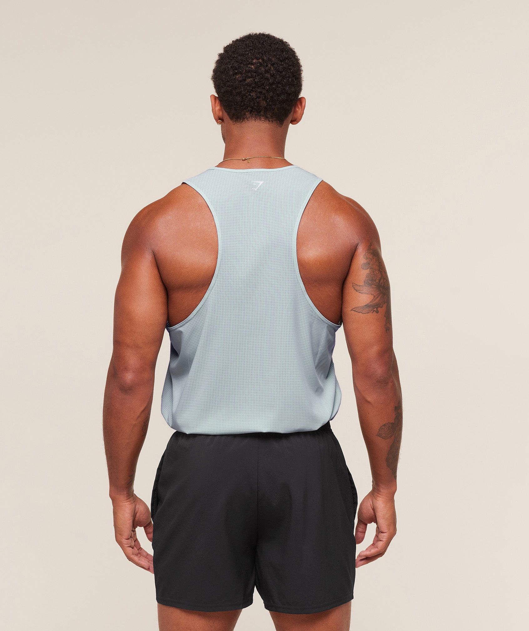 Gymshark Running Tank - Smoke Blue
