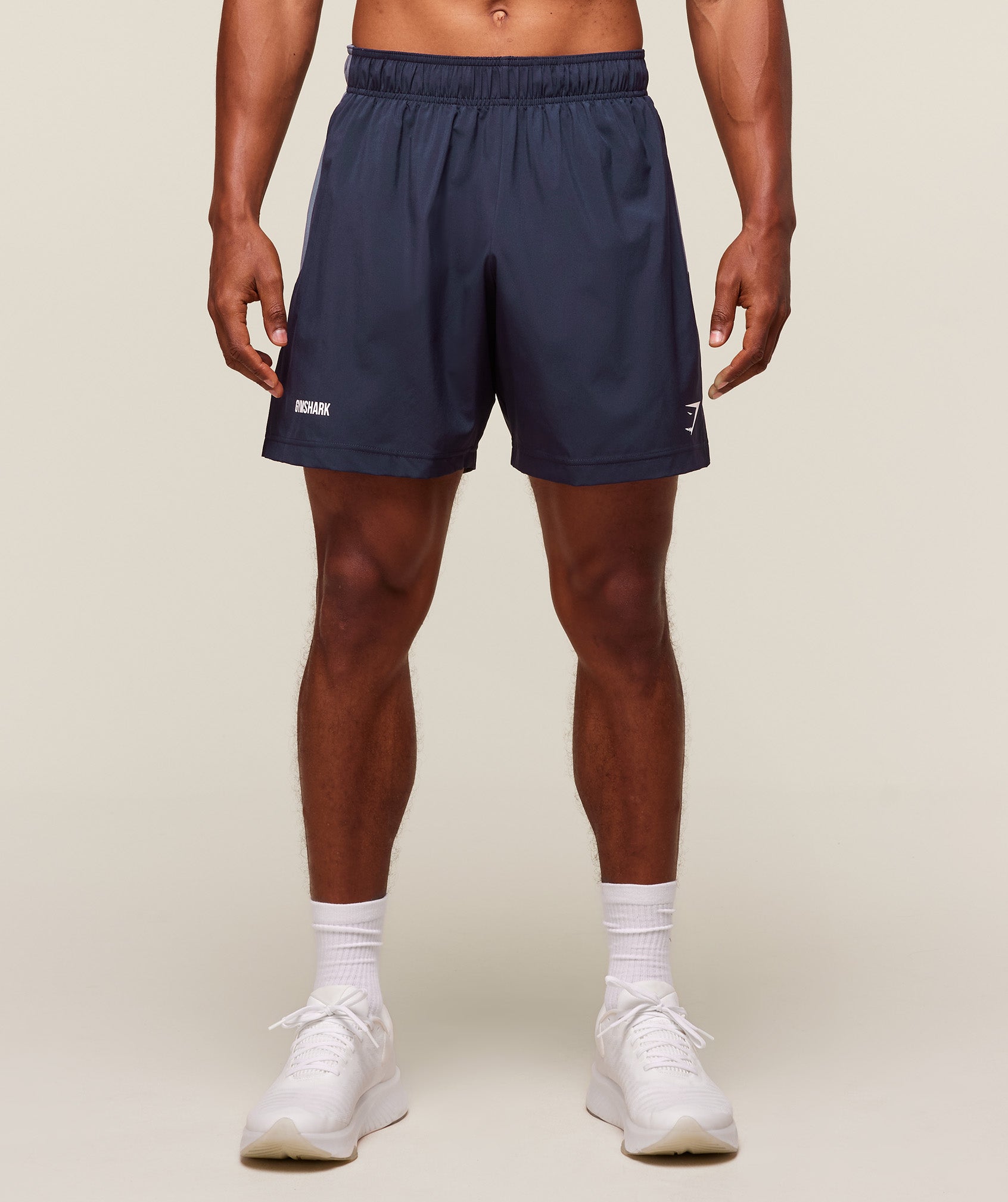 Gymshark Sport Panel 7" Shorts - Heavy Blue/Iron Blue