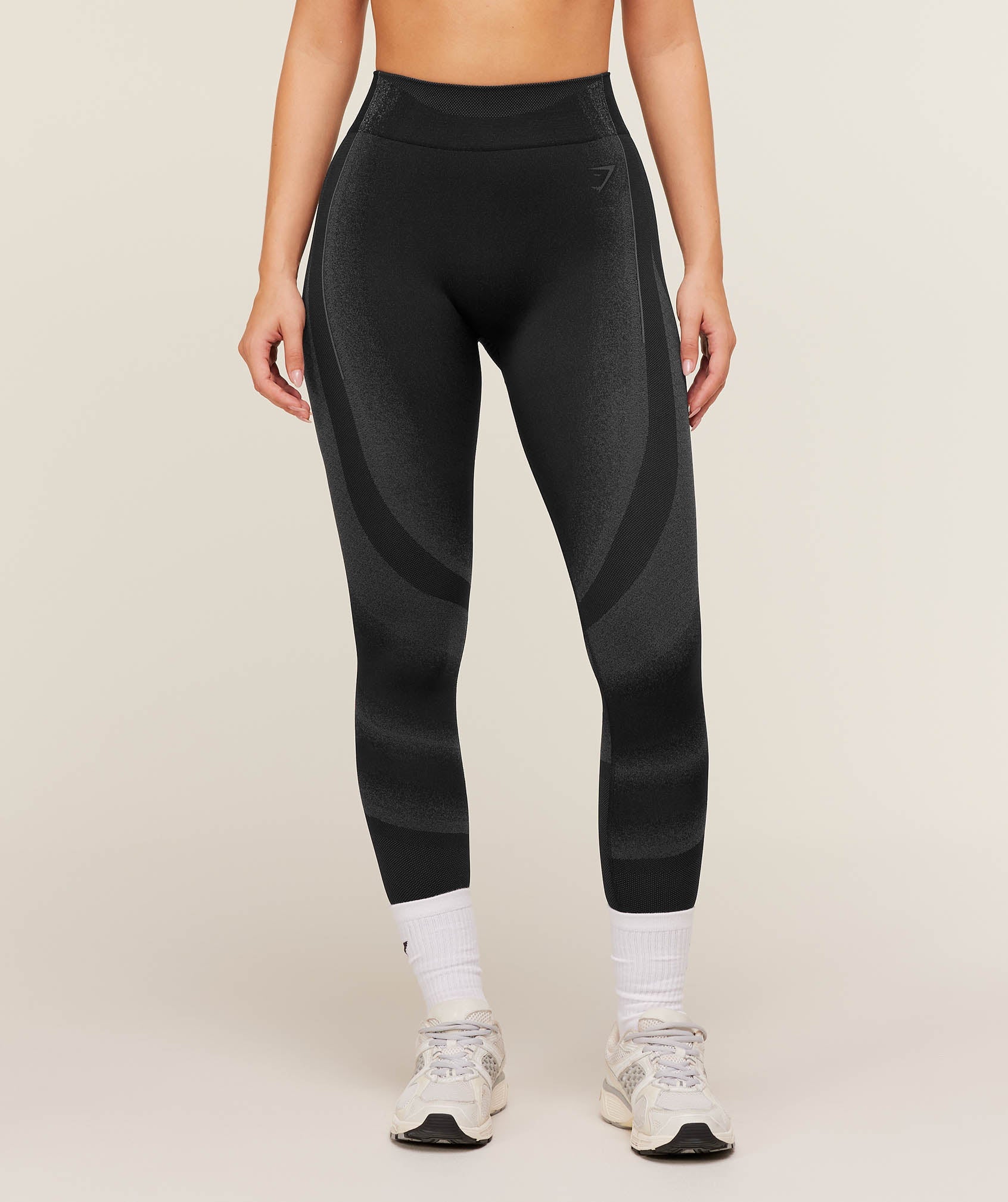 Gymshark Charge Seamless Leggings - Black/Graphite Grey