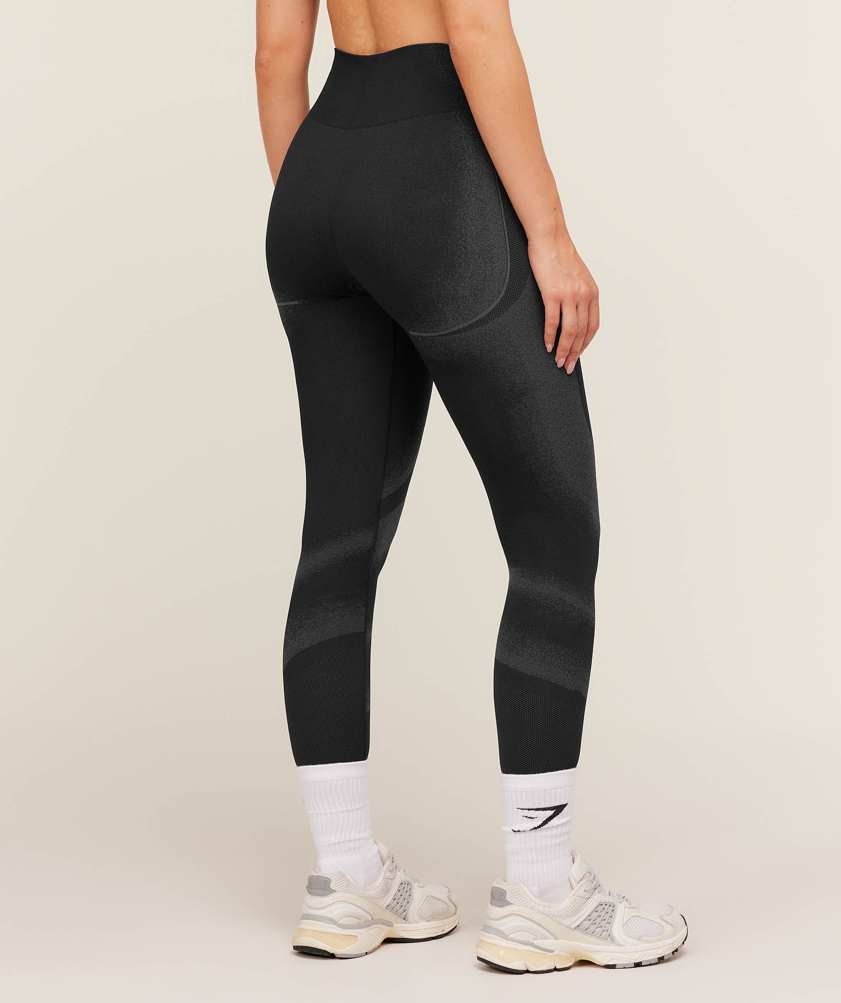 Gymshark Charge Seamless Leggings - Black/Graphite Grey