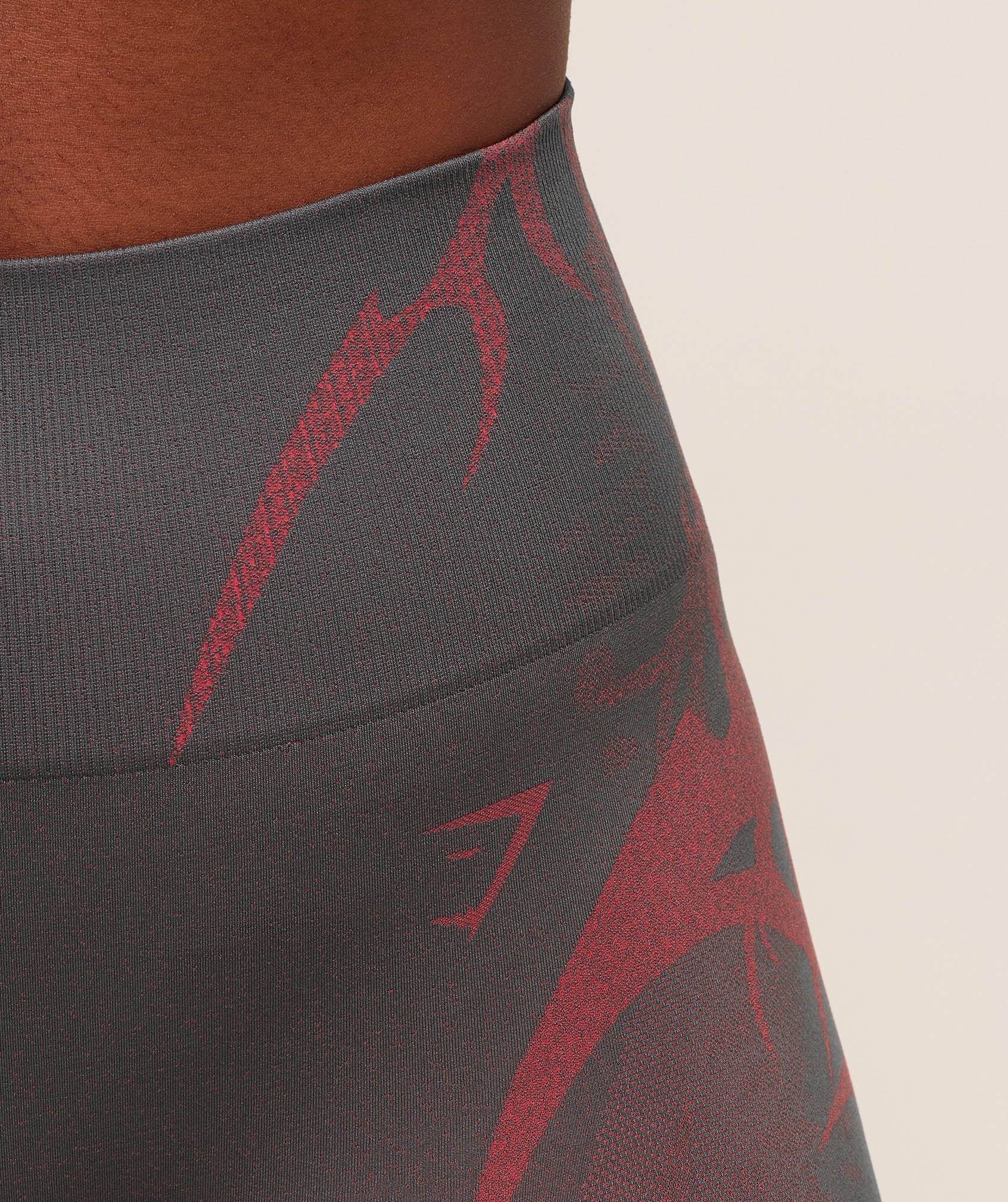 Gymshark Storm Seamless Leggings - GS Dark Grey/GS Zesty Red