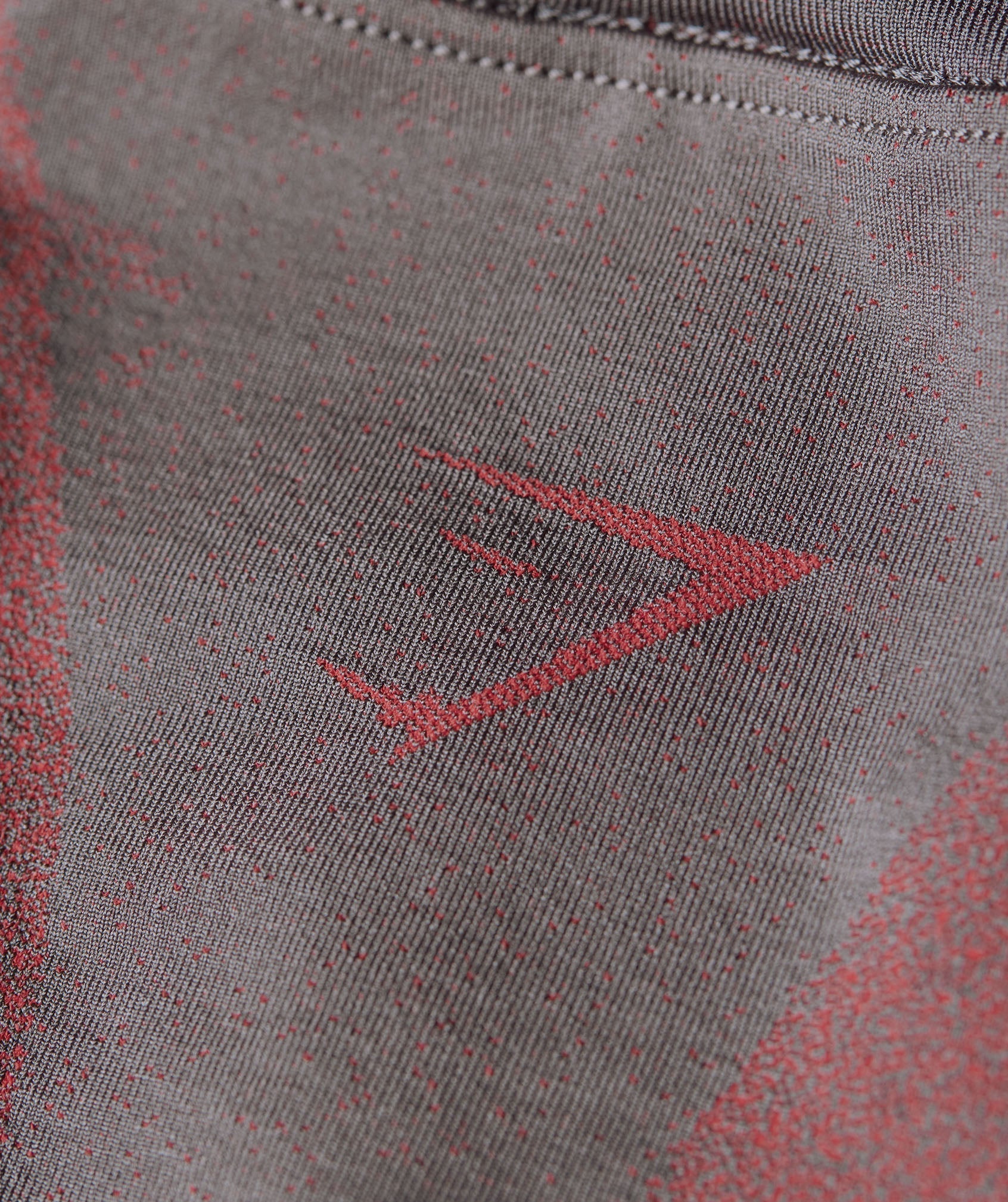 Gymshark Storm Seamless Short Sleeve Top - GS Dark Grey/GS Zesty Red