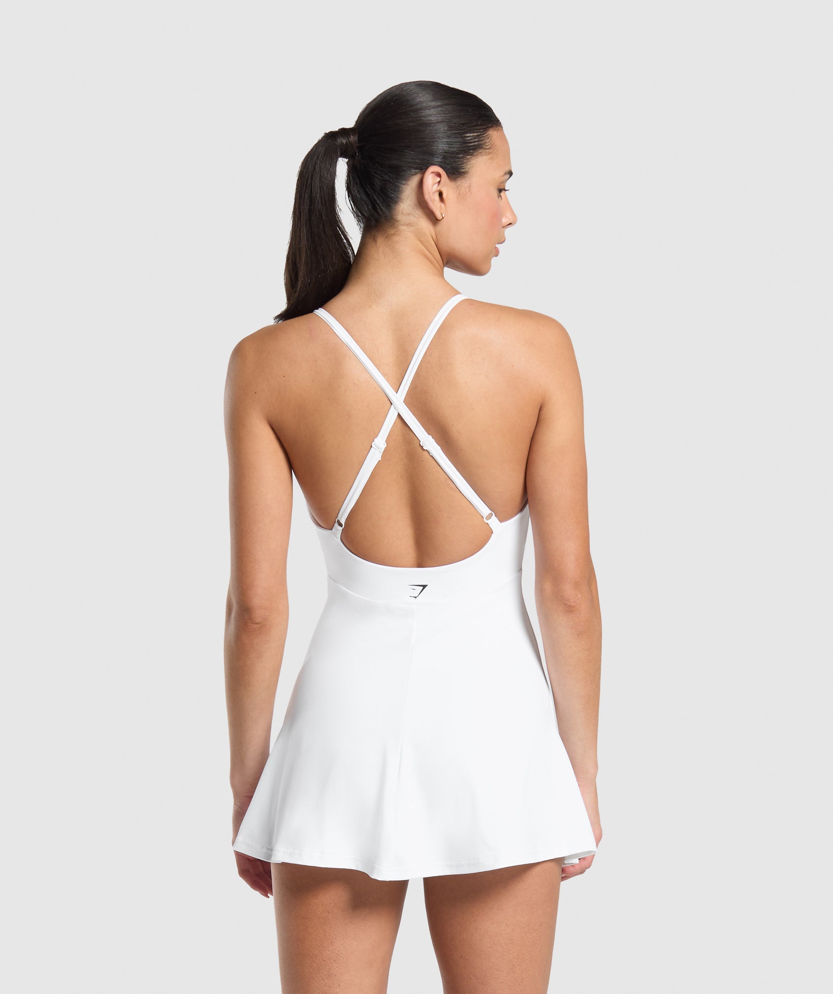 Gymshark Strappy 2-in-1 Dress - White
