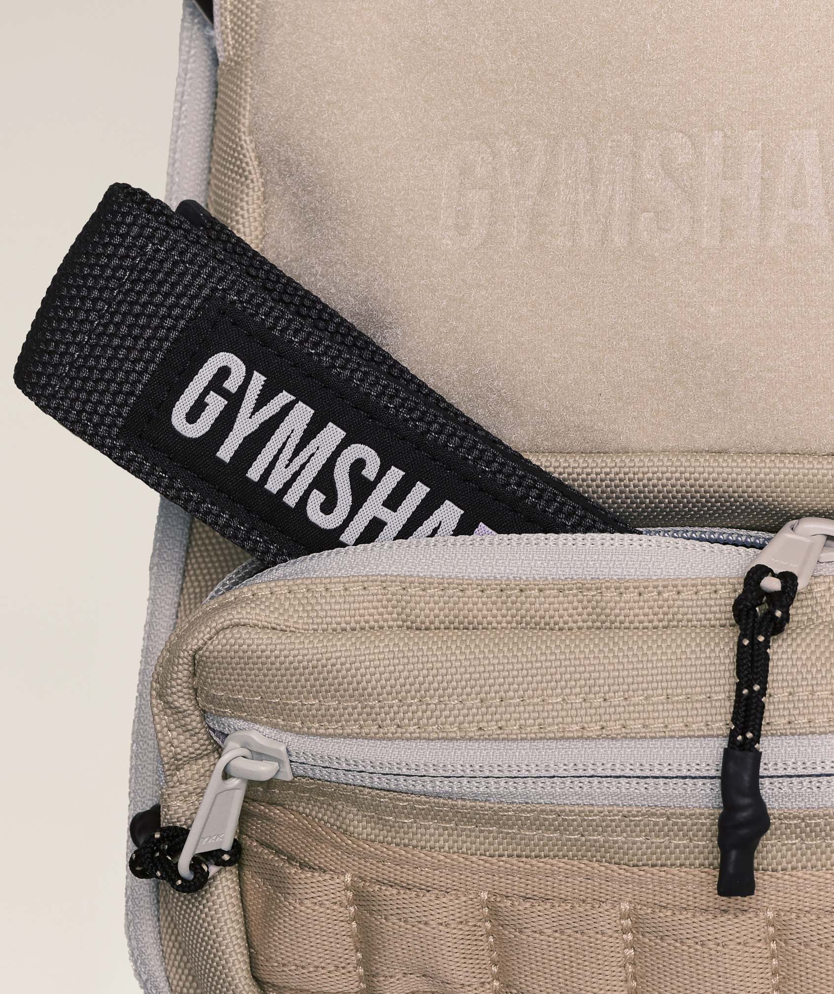 Gymshark Mini Tactical Backpack - Vanilla Beige/Pebble Grey