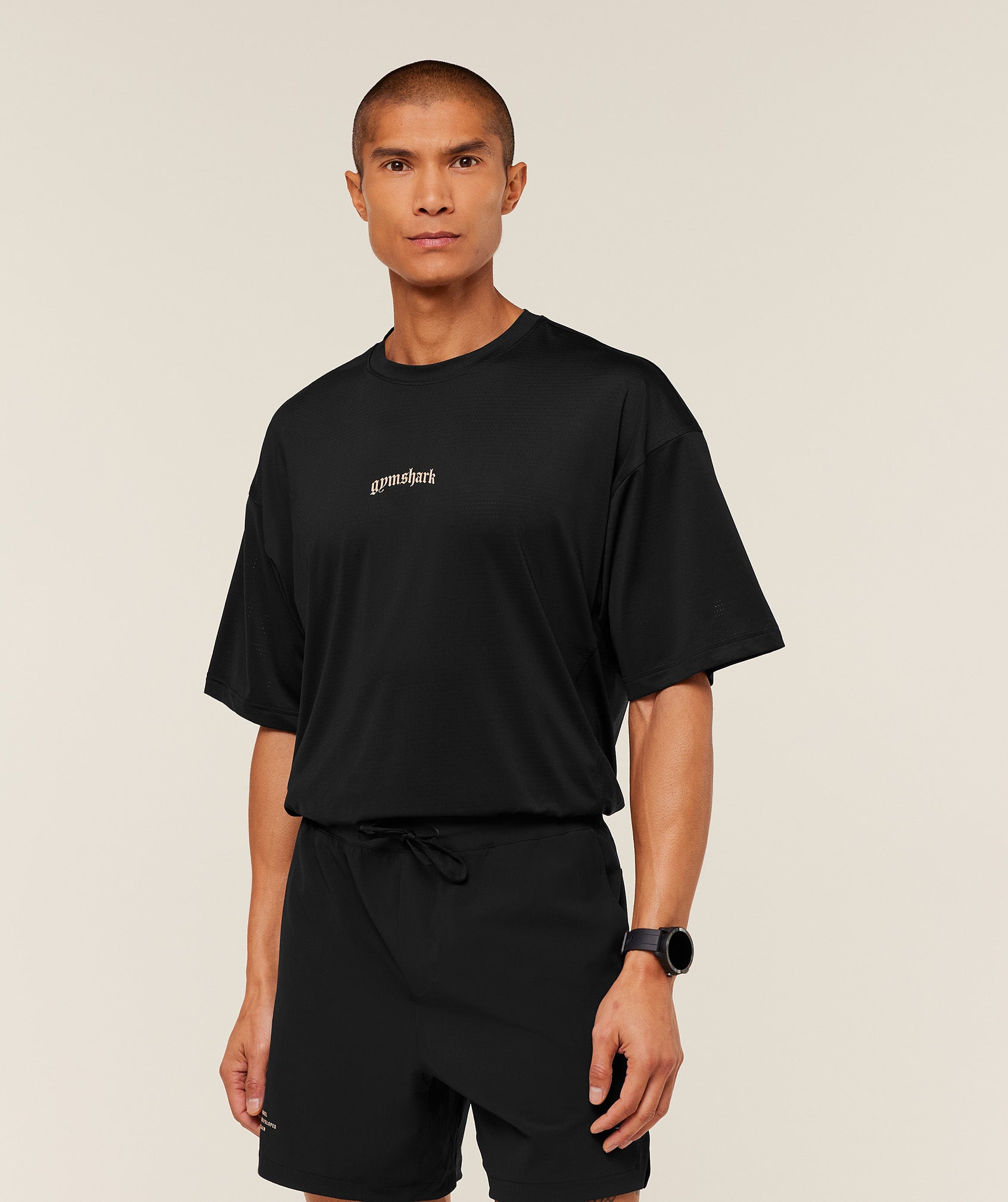 Gymshark Tactical Oversized T-Shirt - Black