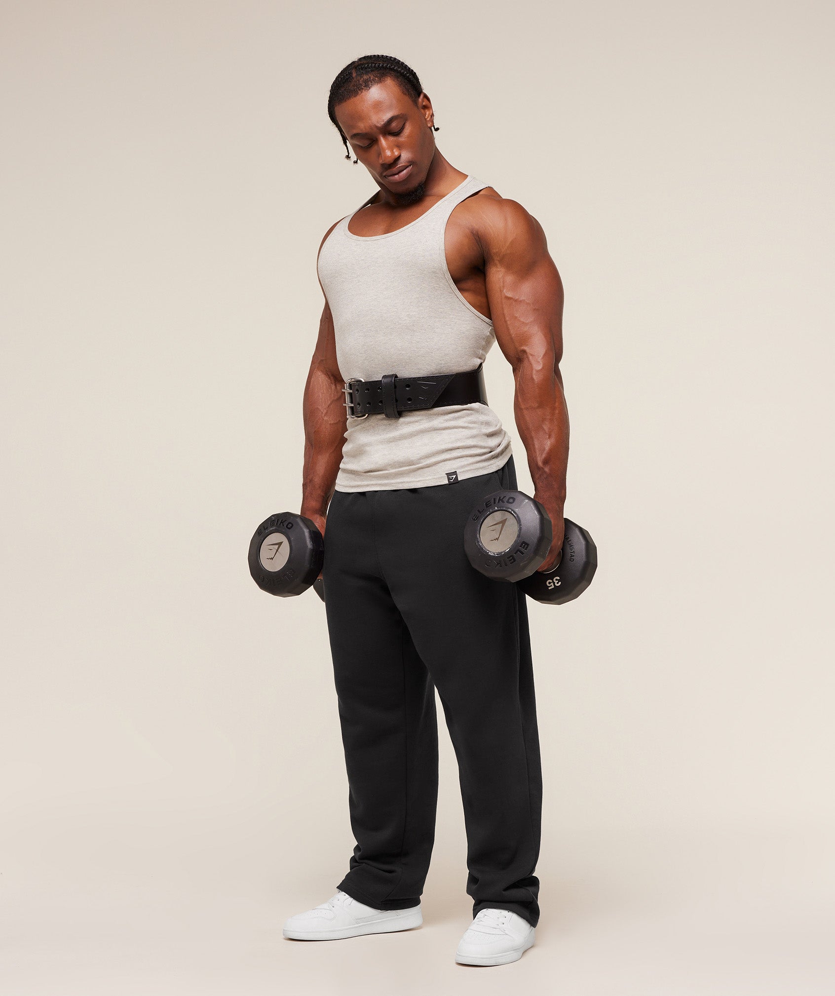 Gymshark Tapered Double Prong Lifting Belt - Black