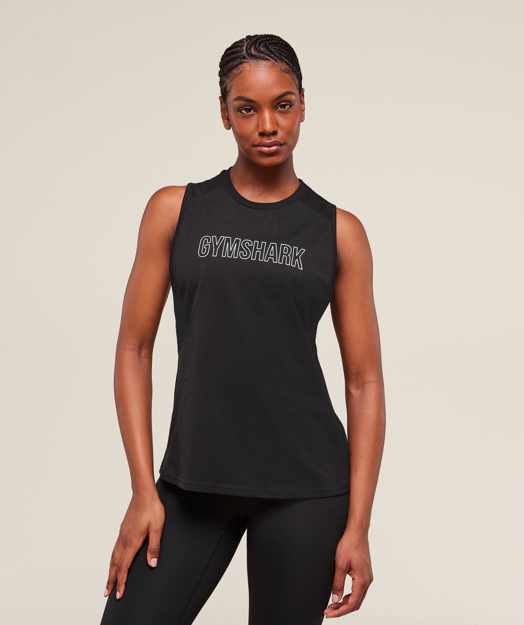 Gymshark Trace Graphic Tank - Black