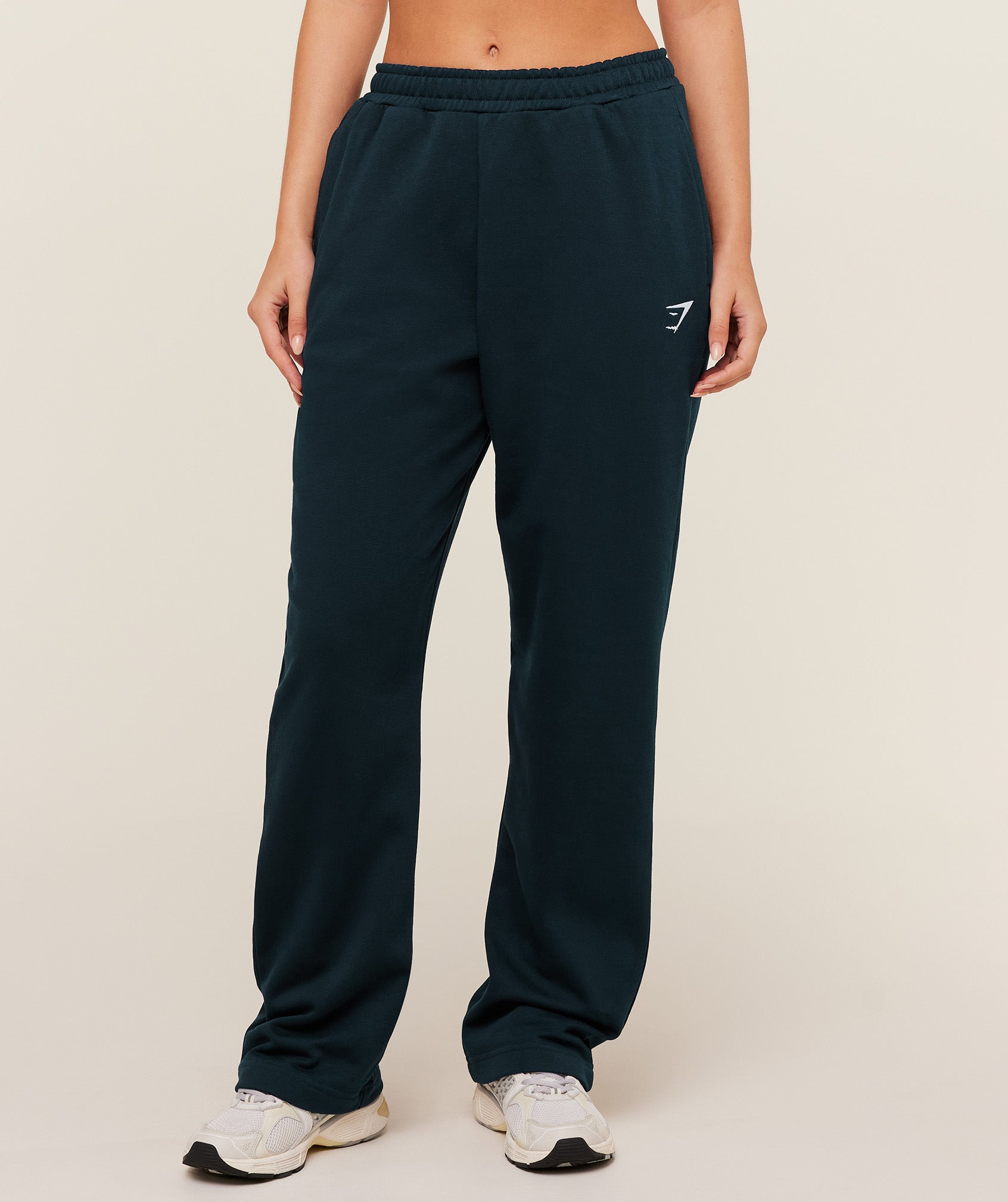 Gymshark Training Fleece Straight Leg Jogger - Deep Petrol Blue